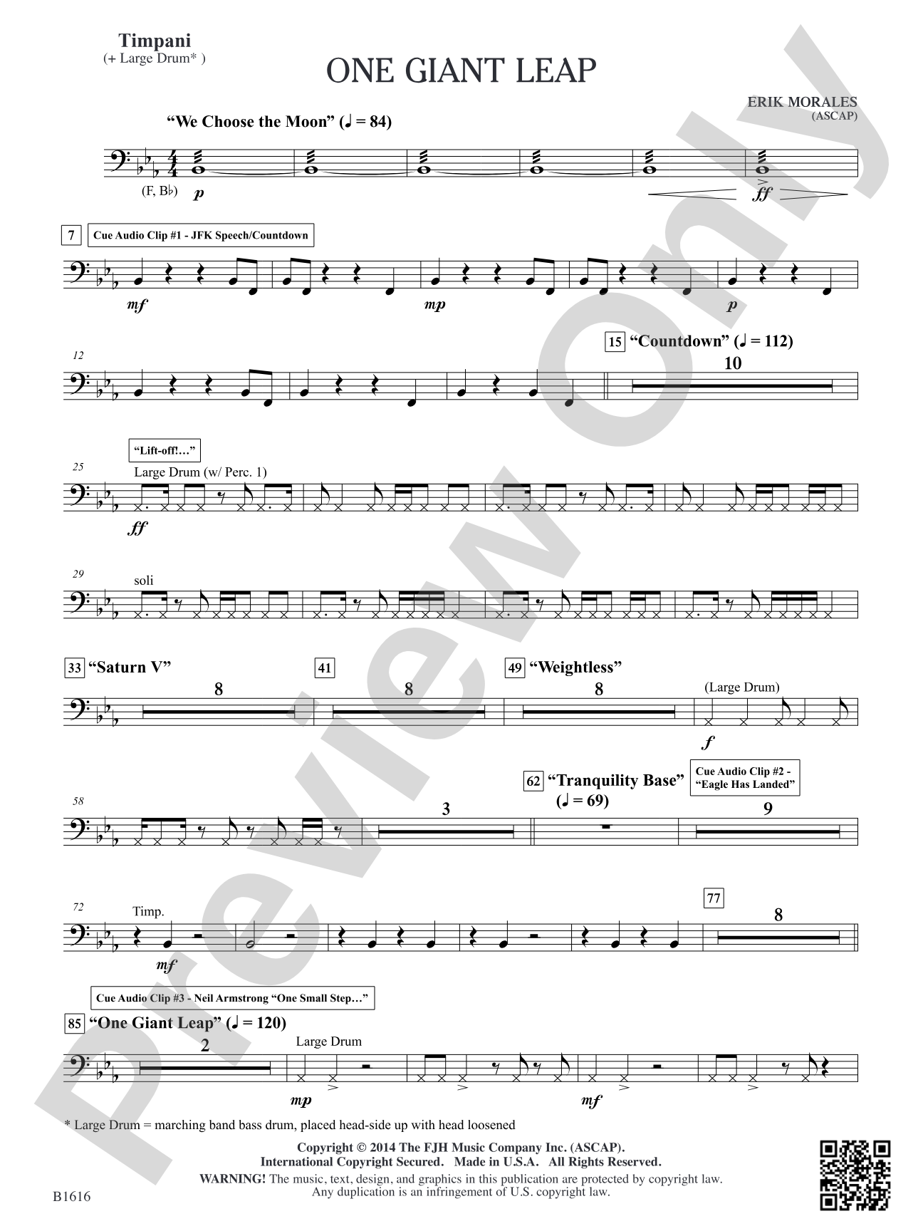 One Giant Leap: Timpani