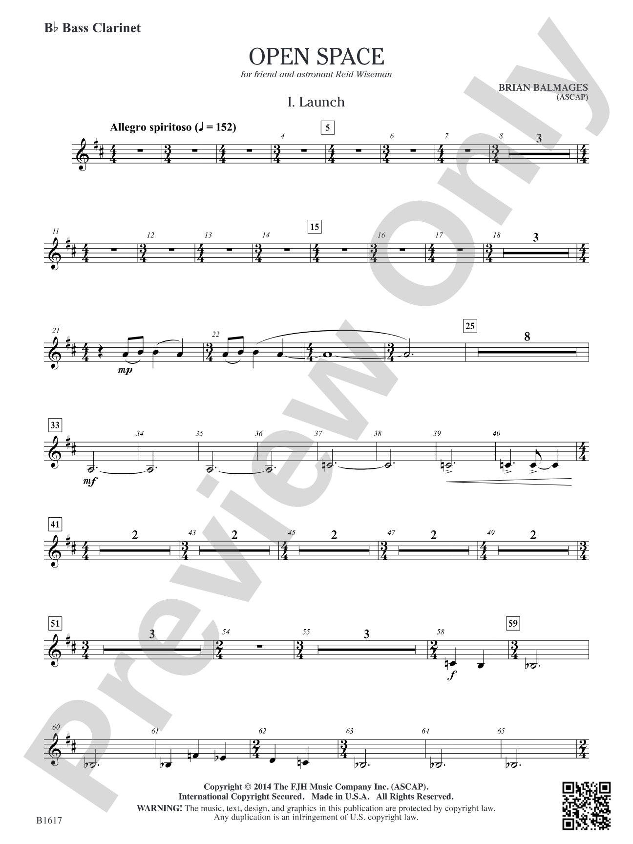 Open Space: B-flat Bass Clarinet
