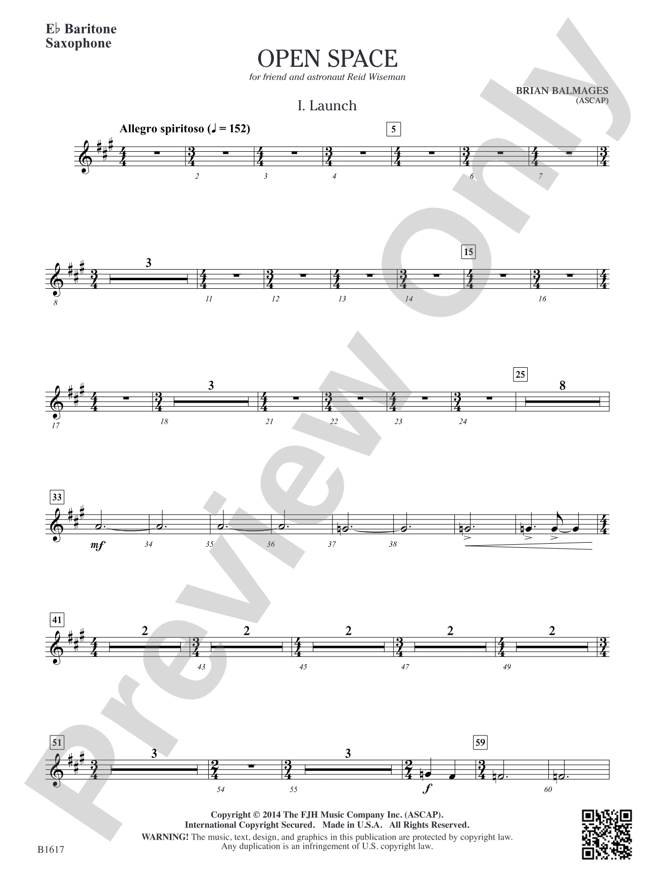 Open Space: E-flat Baritone Saxophone