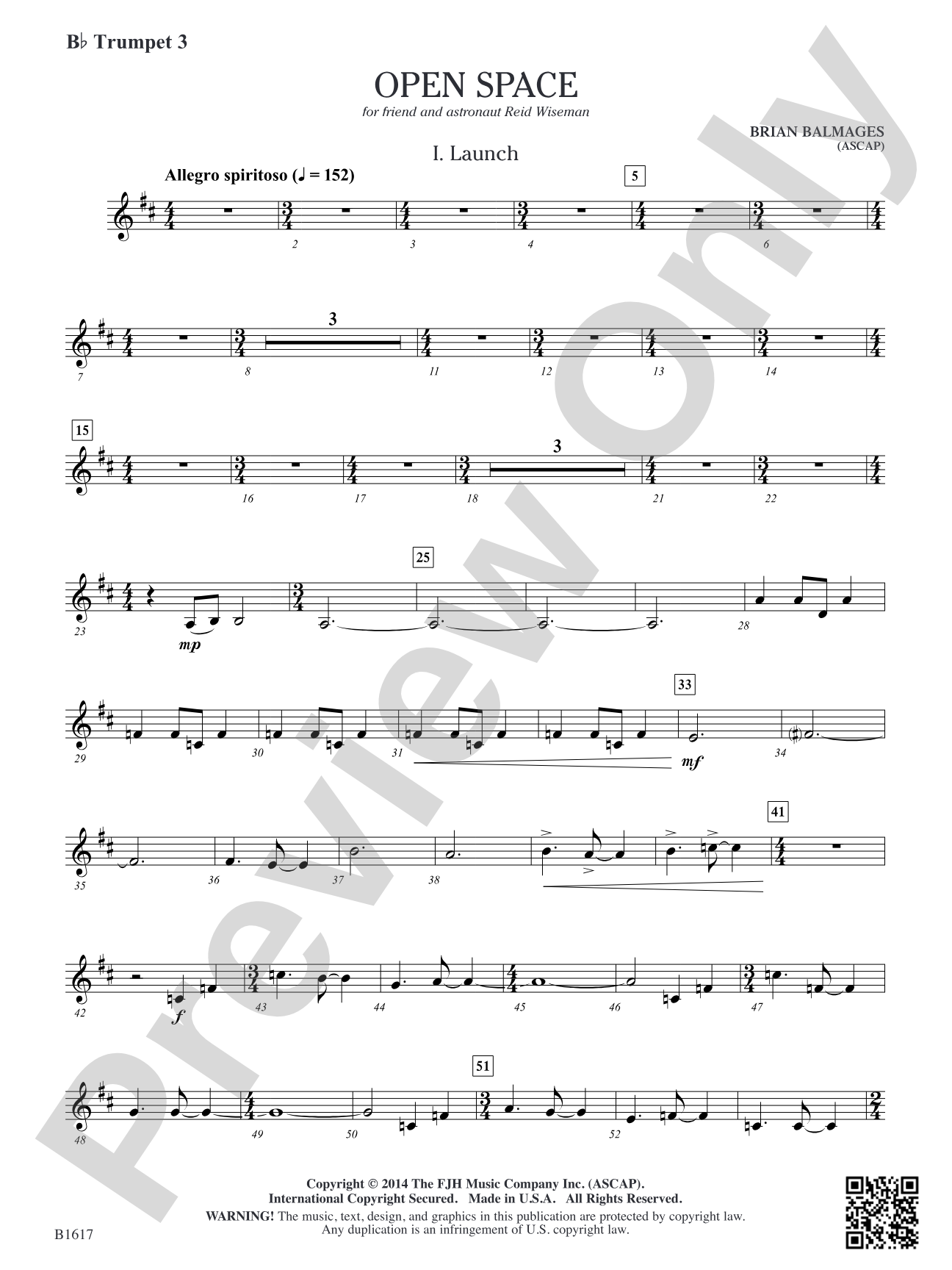 Open Space: B-flat Trumpet 3