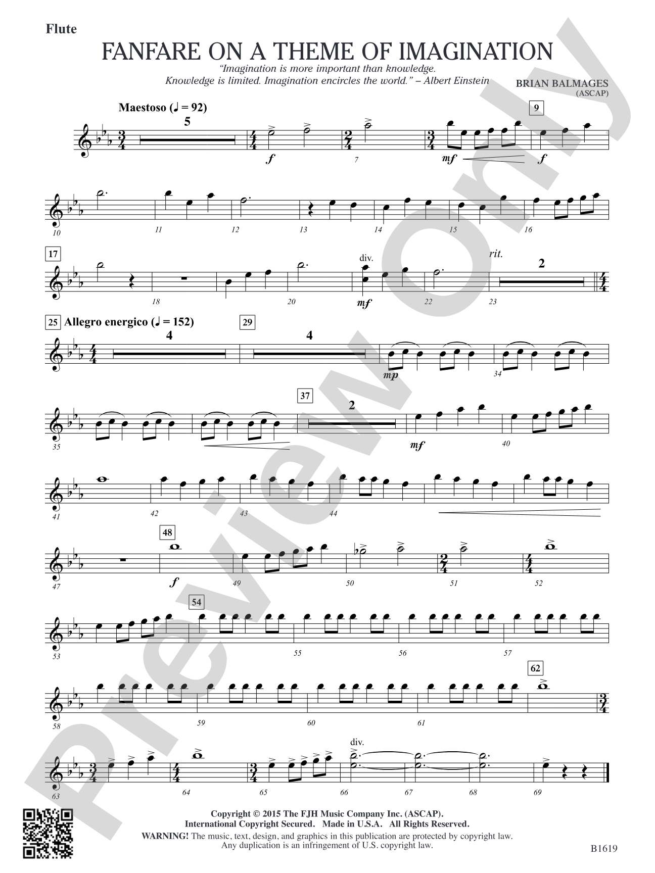 Fanfare on a Theme of Imagination: Flute
