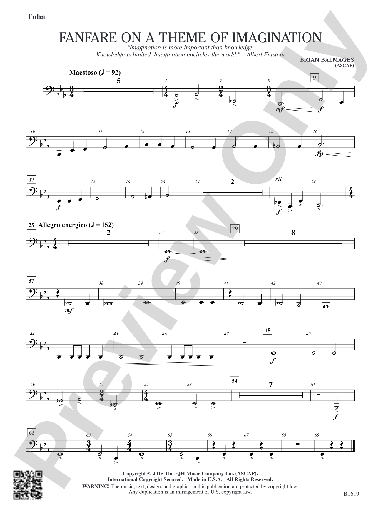 Fanfare on a Theme of Imagination: Tuba
