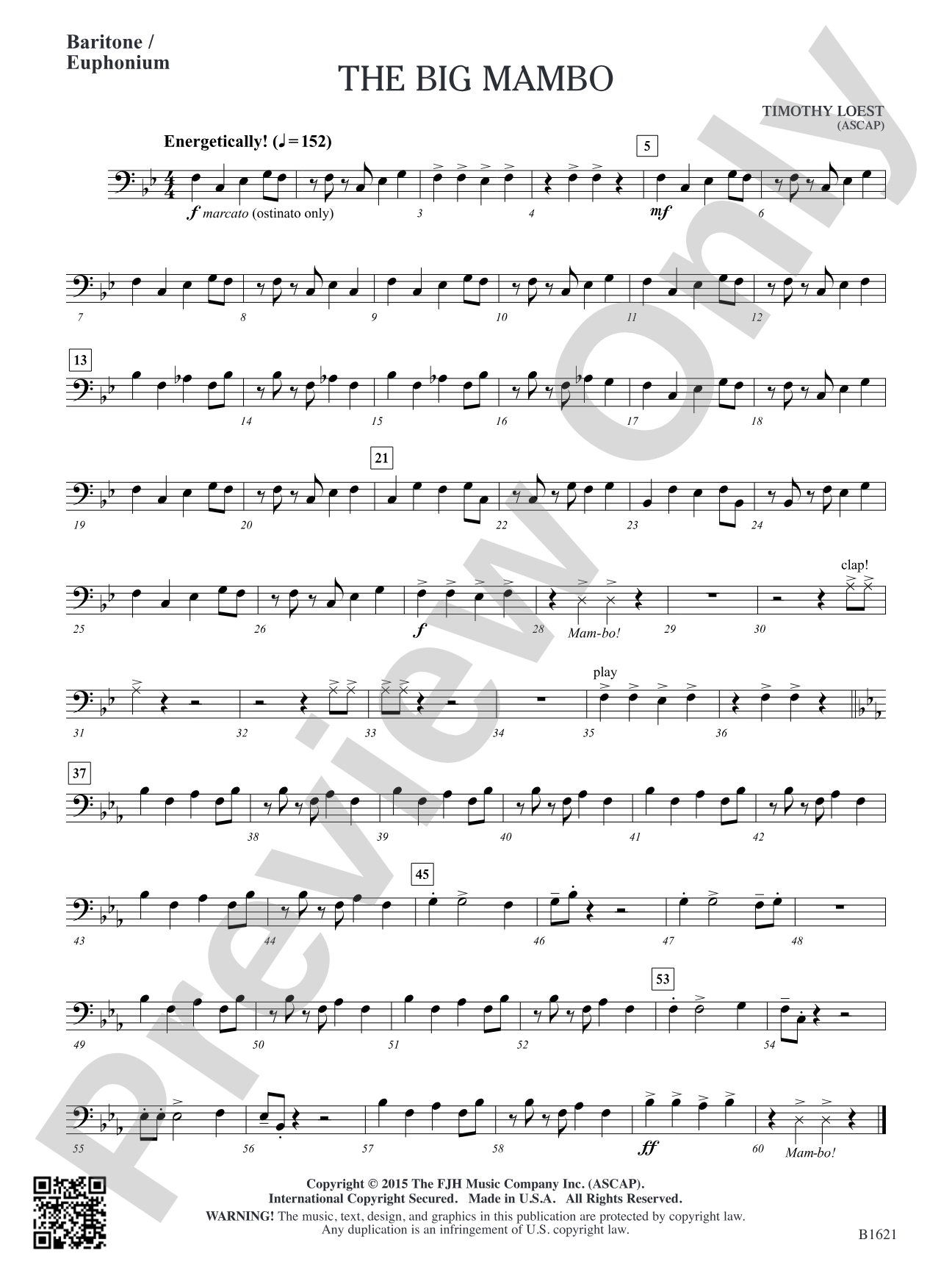 The Big Mambo: Baritone / Euphonium