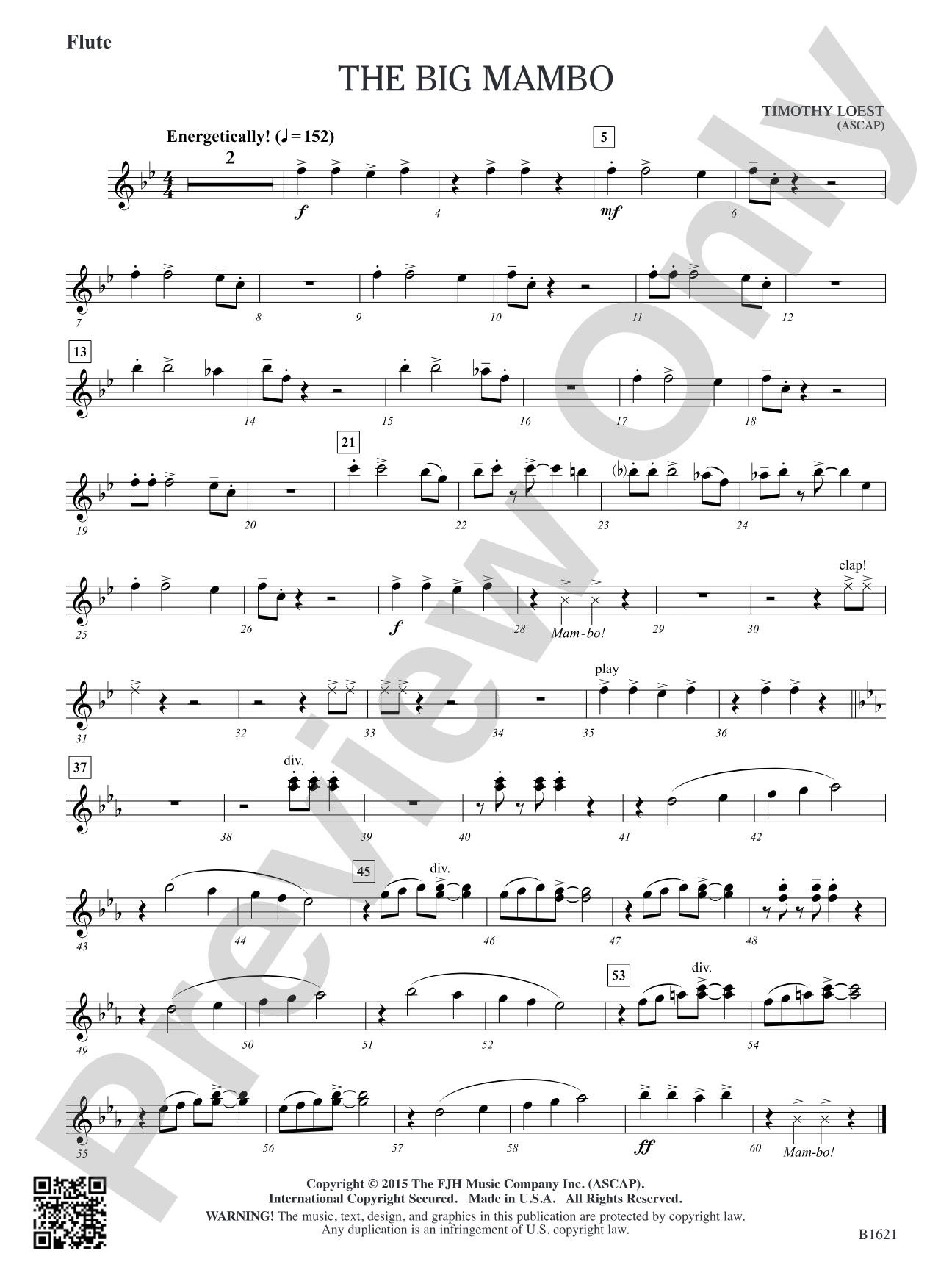 The Big Mambo: Flute