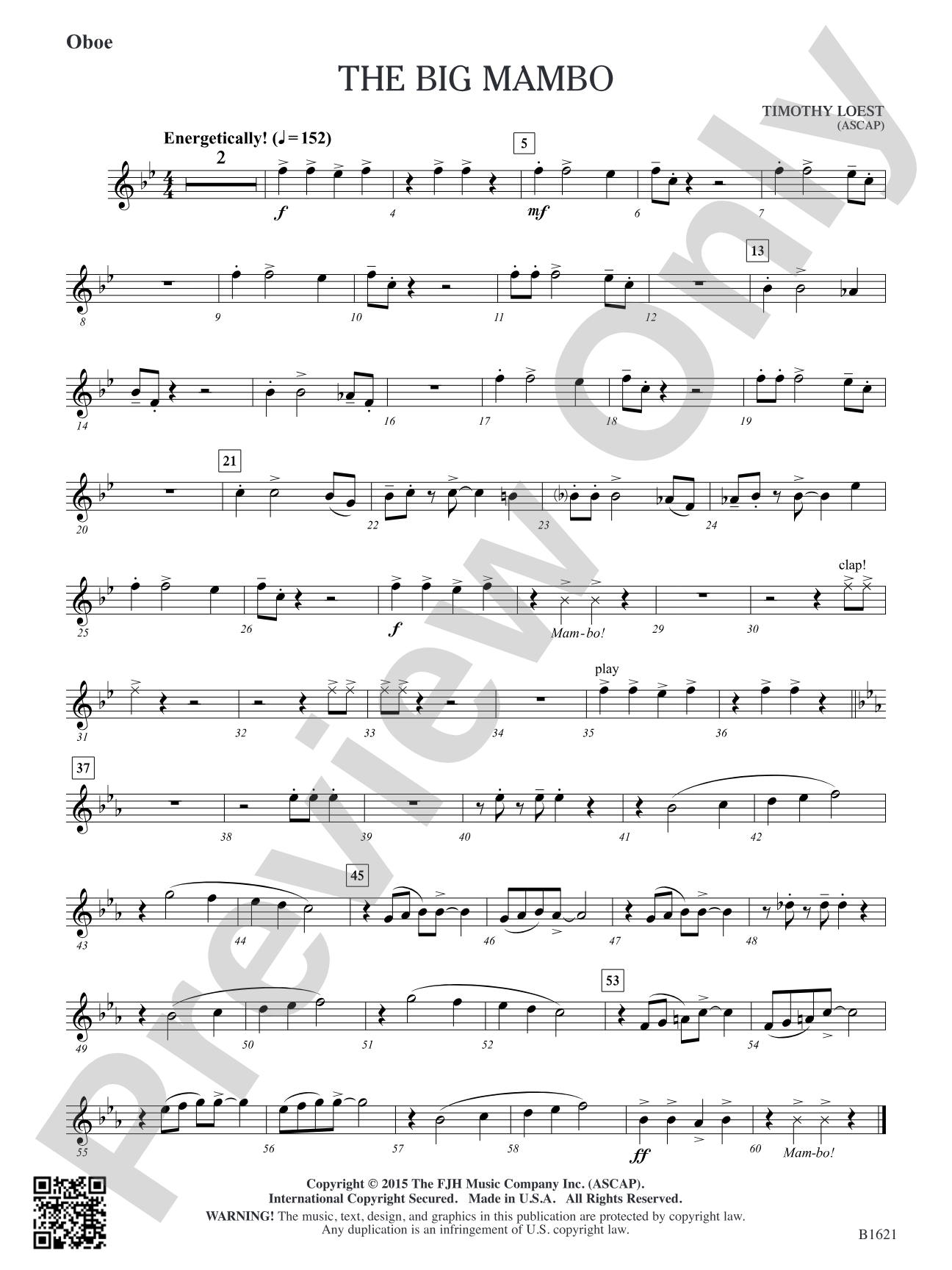 The Big Mambo: Oboe