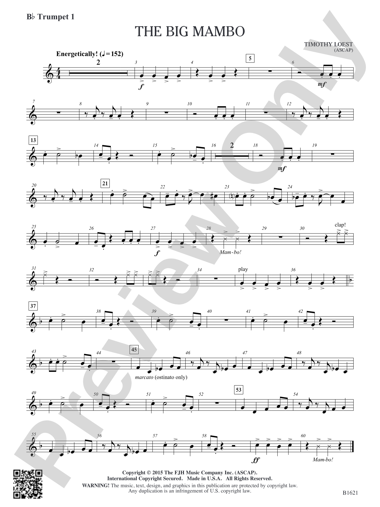 The Big Mambo: B-flat Trumpet 1