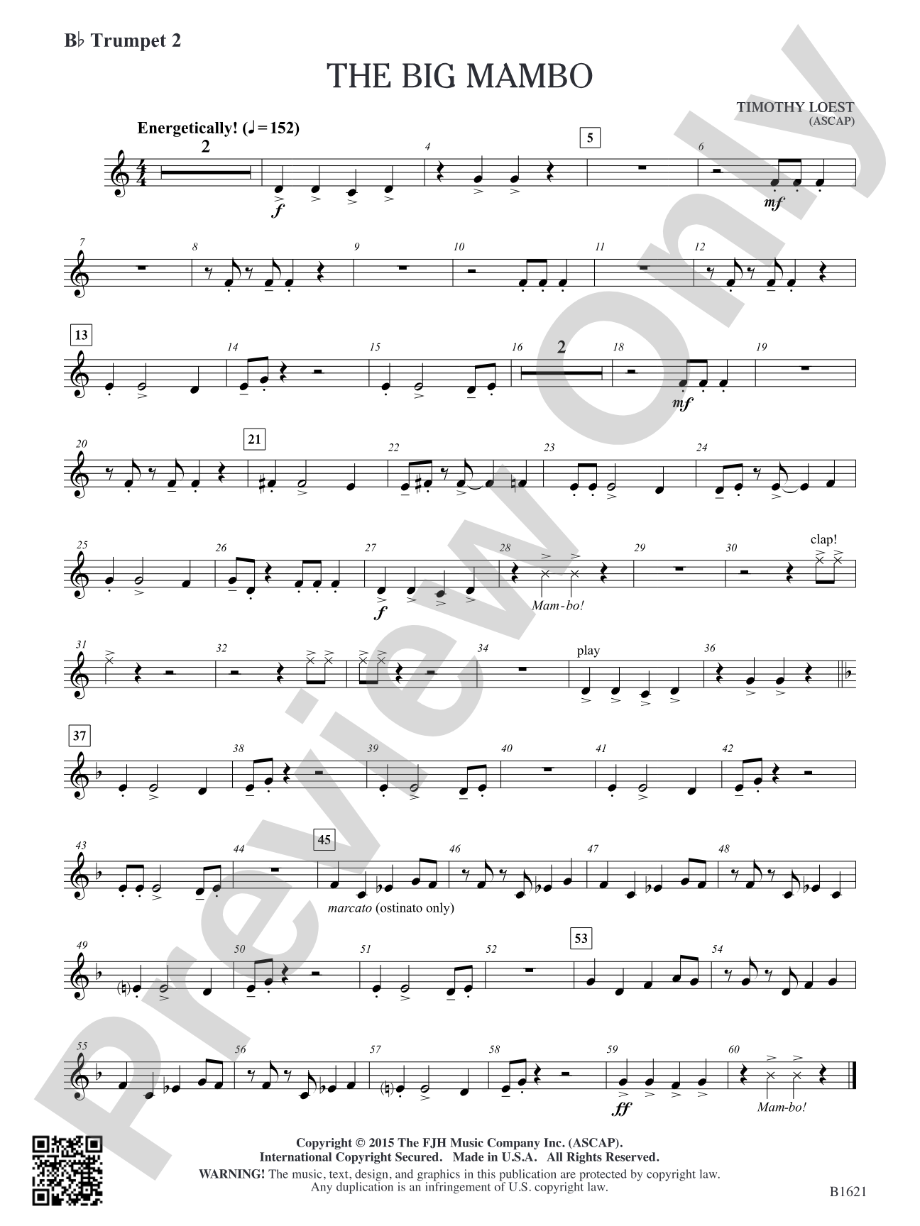 The Big Mambo: B-flat Trumpet 2