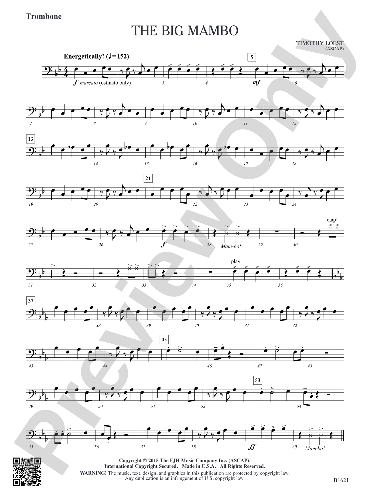 The Big Mambo: Trombone