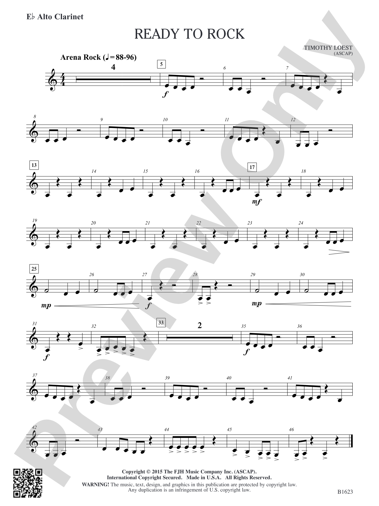 Ready to Rock: E-flat Alto Clarinet