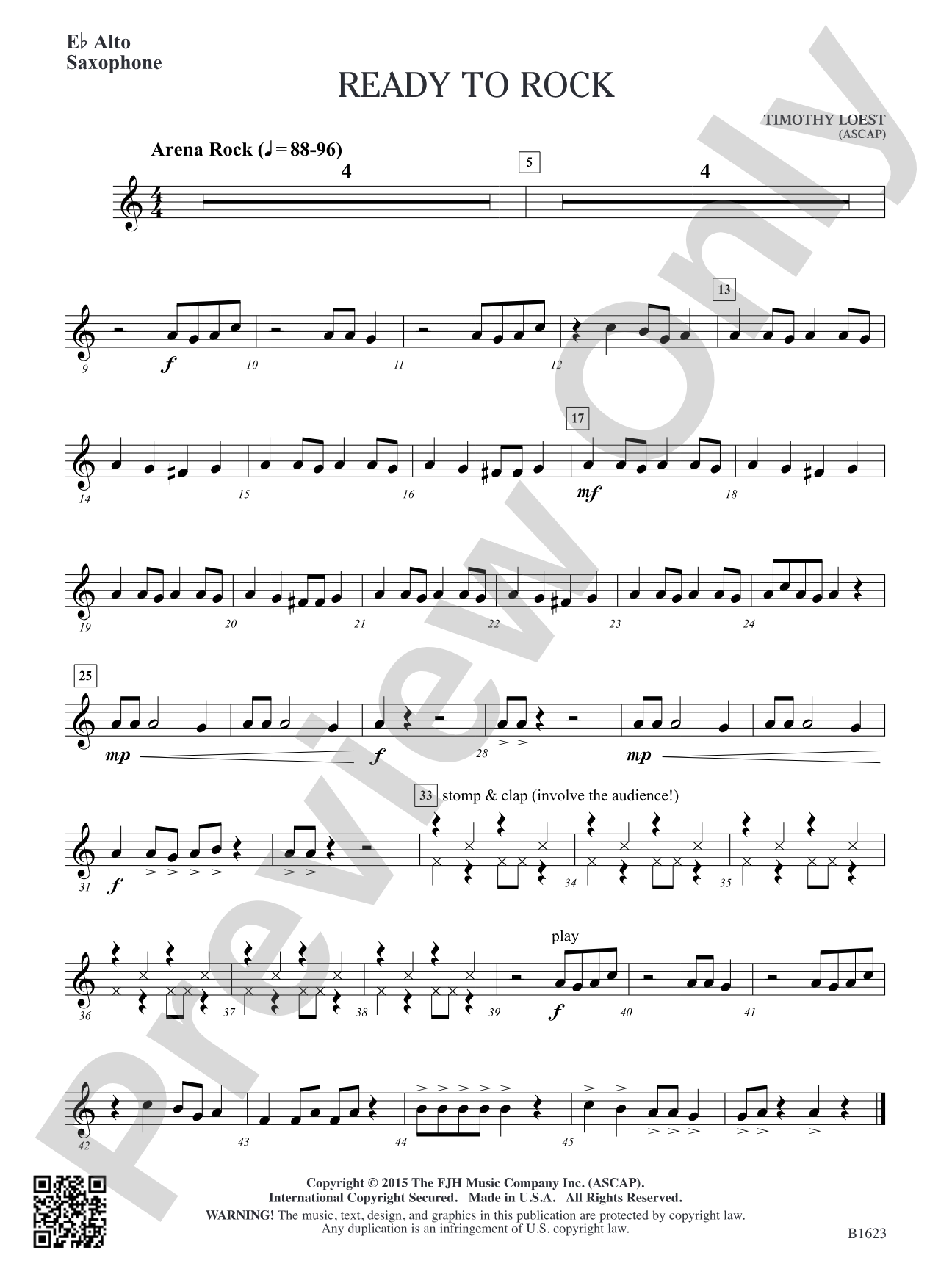 Ready to Rock: E-flat Alto Saxophone