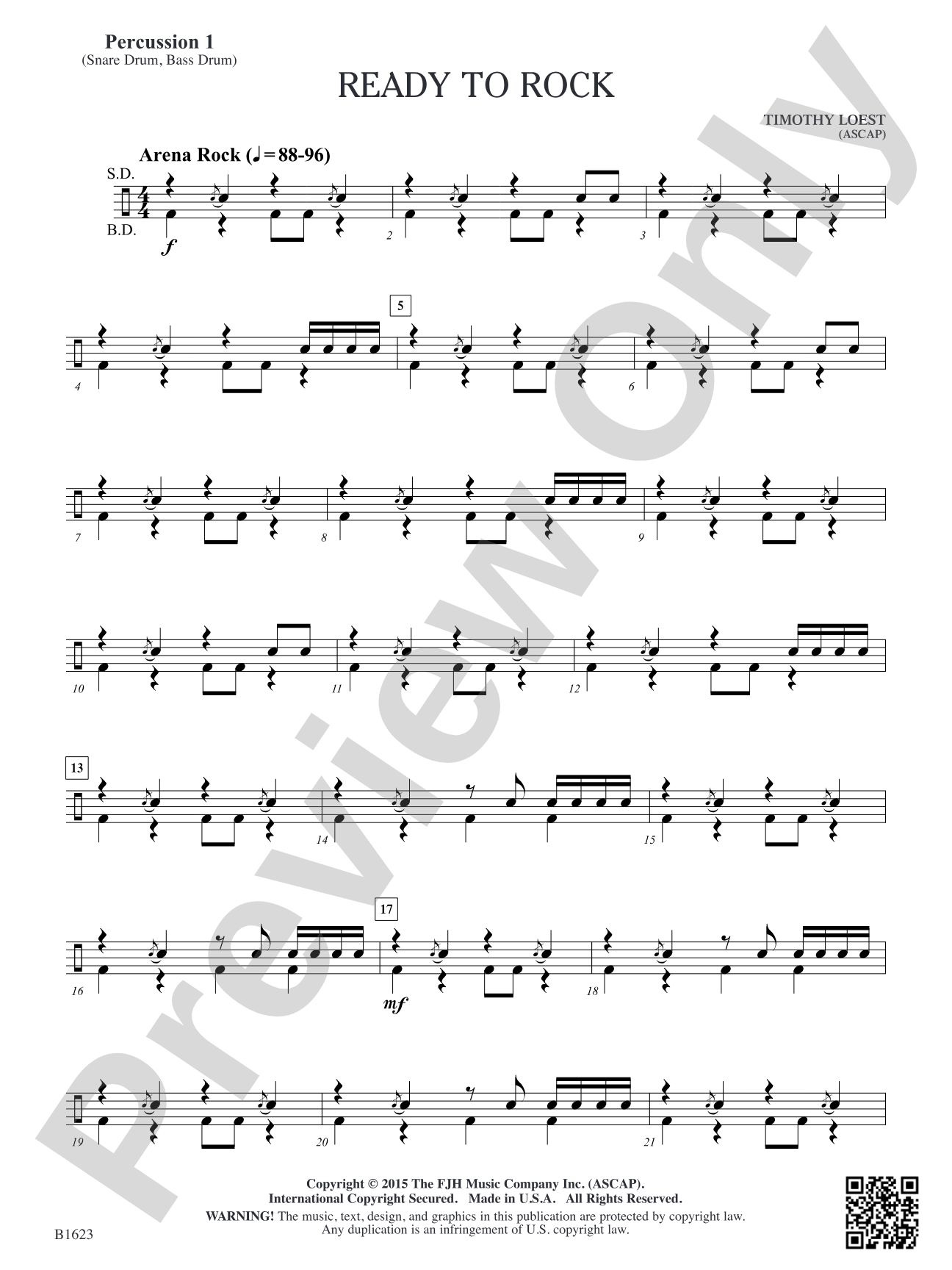 Ready to Rock: Percussion 1