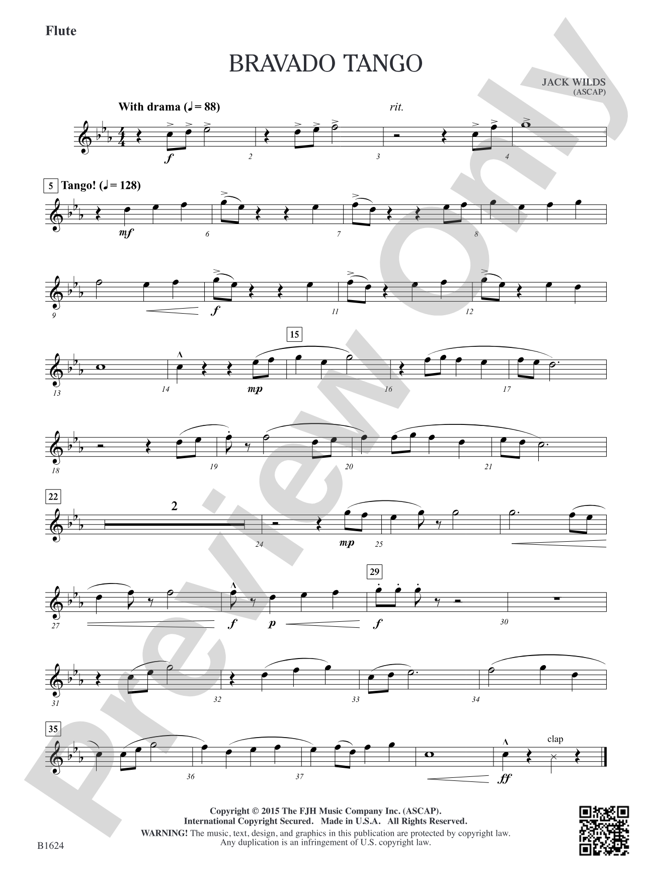Bravado Tango: Flute