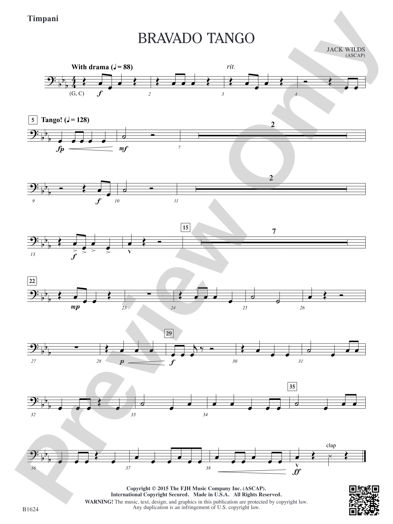 Bravado Tango: Timpani