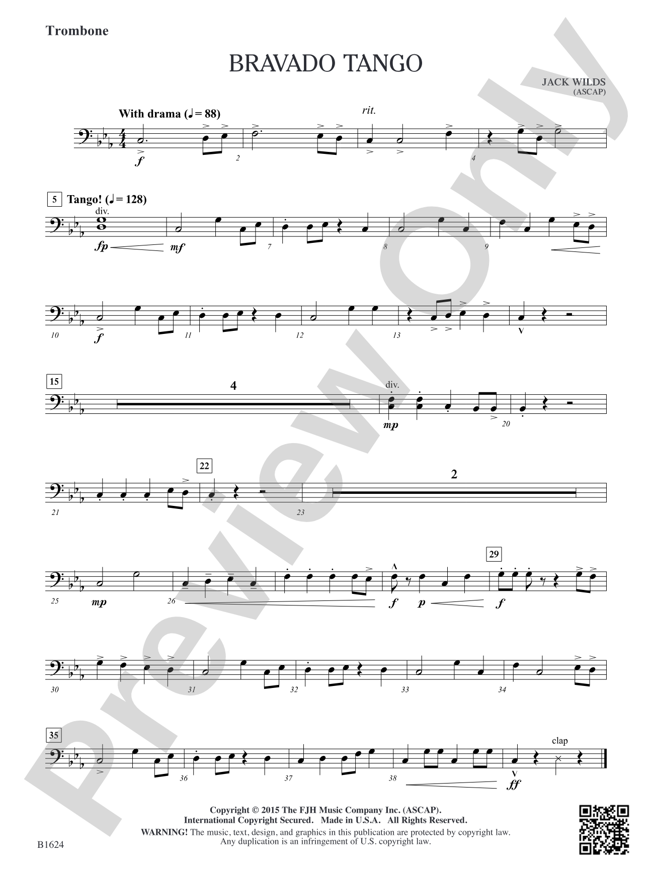 Bravado Tango: Trombone