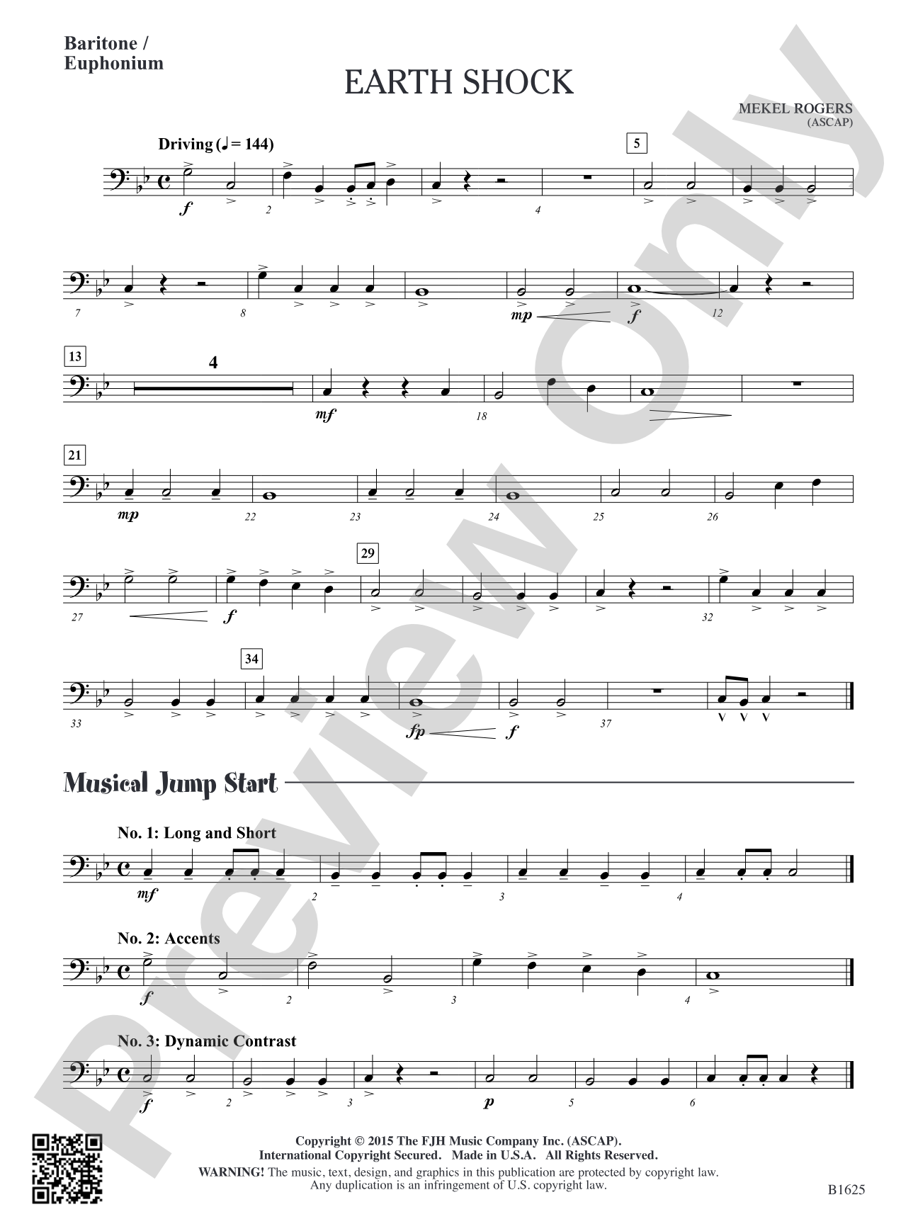 Earth Shock: Baritone / Euphonium