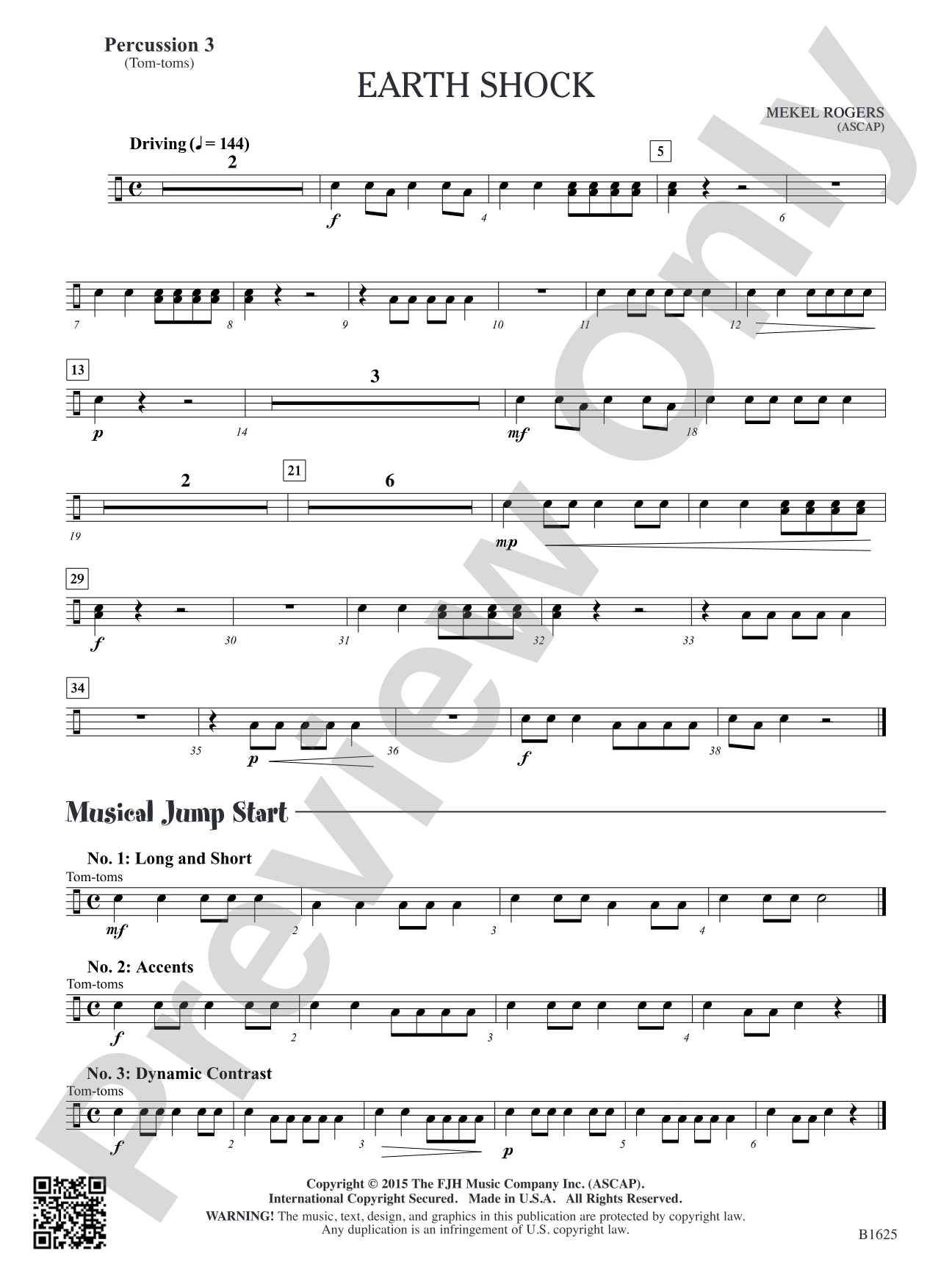 Earth Shock: Percussion 3