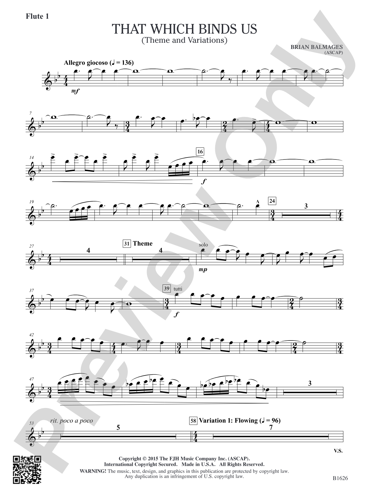 That Which Binds Us: Flute 1