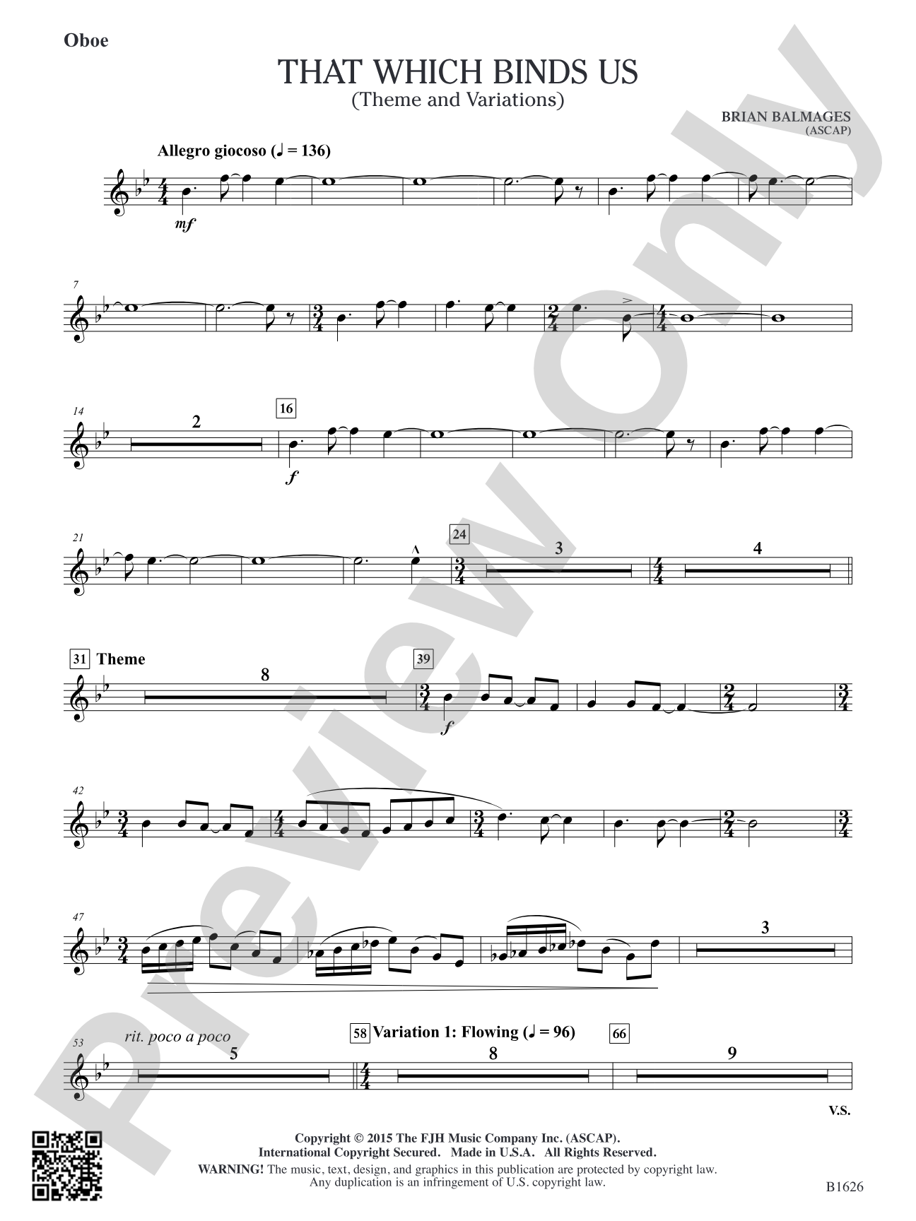 That Which Binds Us: Oboe