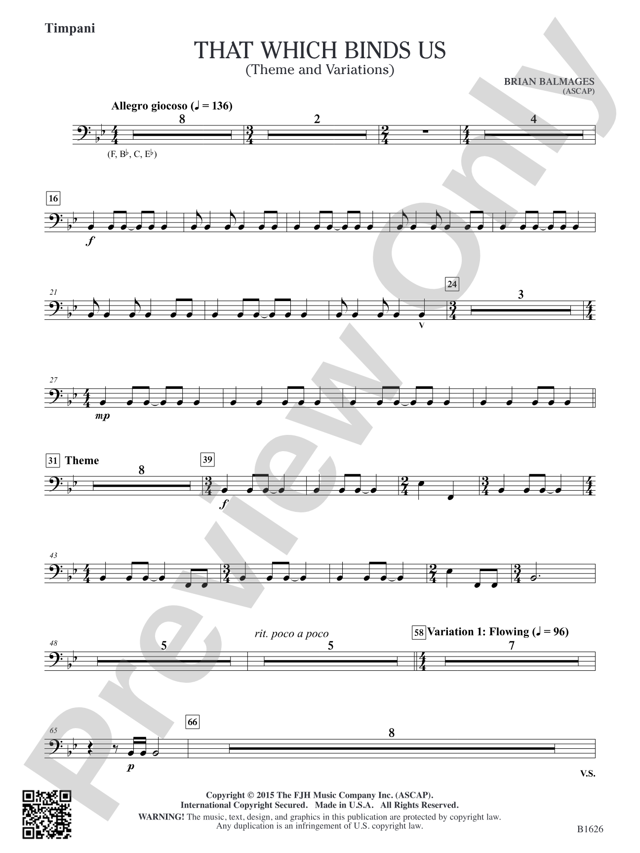 That Which Binds Us: Timpani