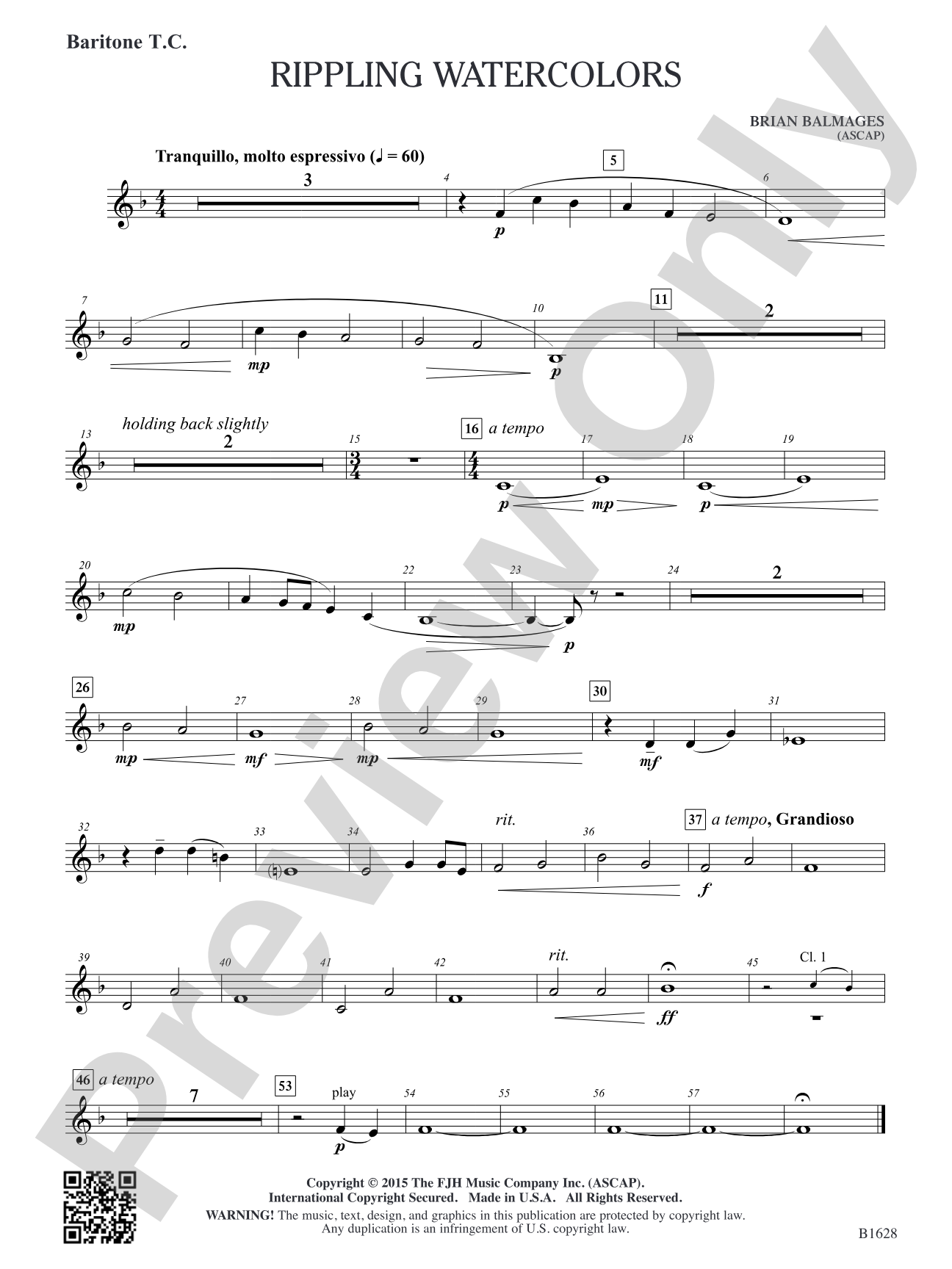 Rippling Watercolors: Baritone T.C.