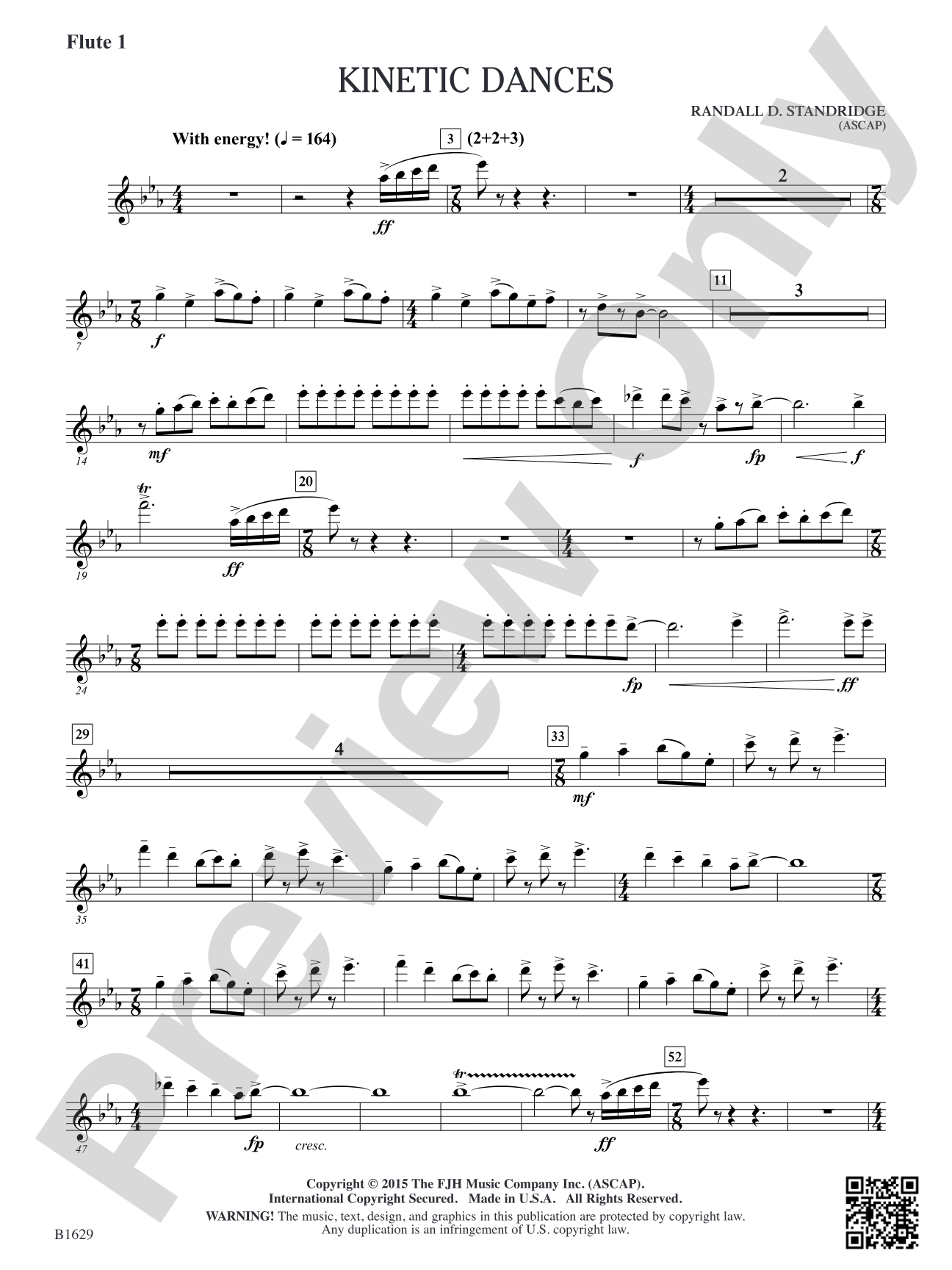 Kinetic Dances: Flute 1