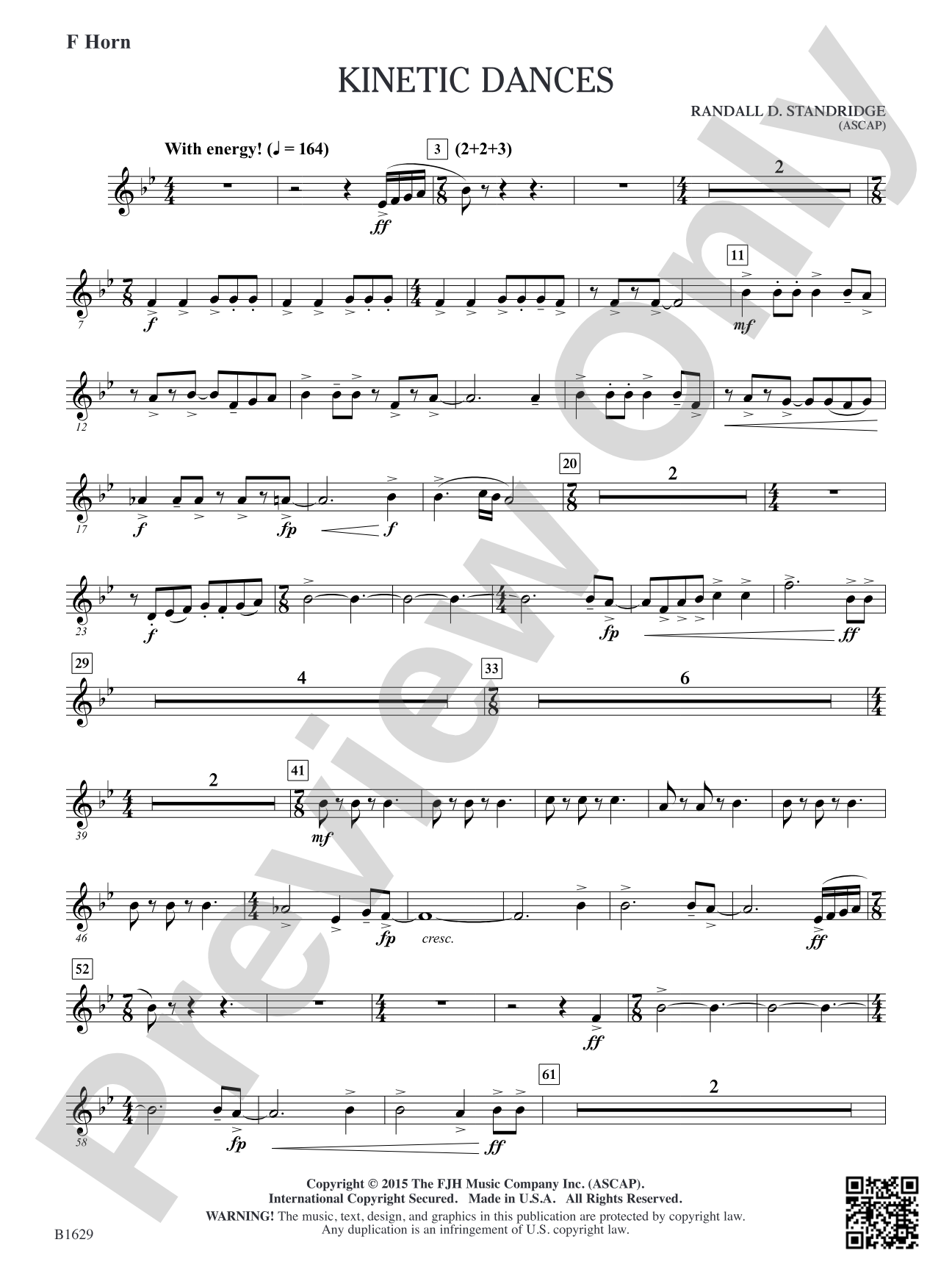 Kinetic Dances: F Horn