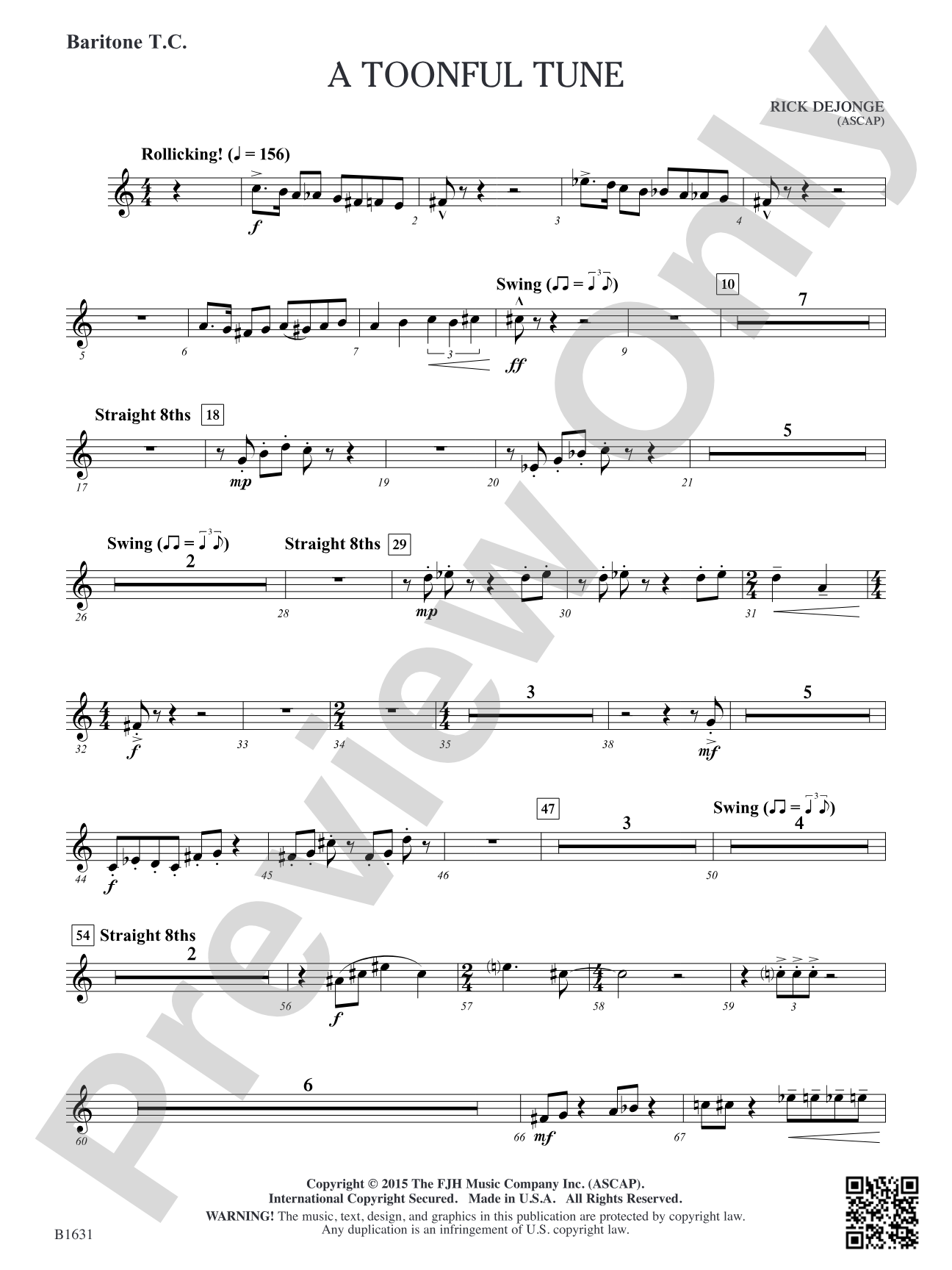 A Toonful Tune: Baritone T.C.