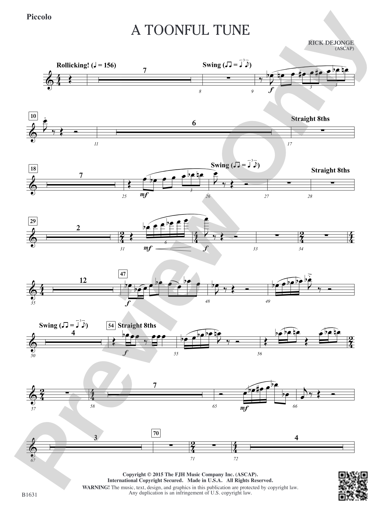 A Toonful Tune: Piccolo