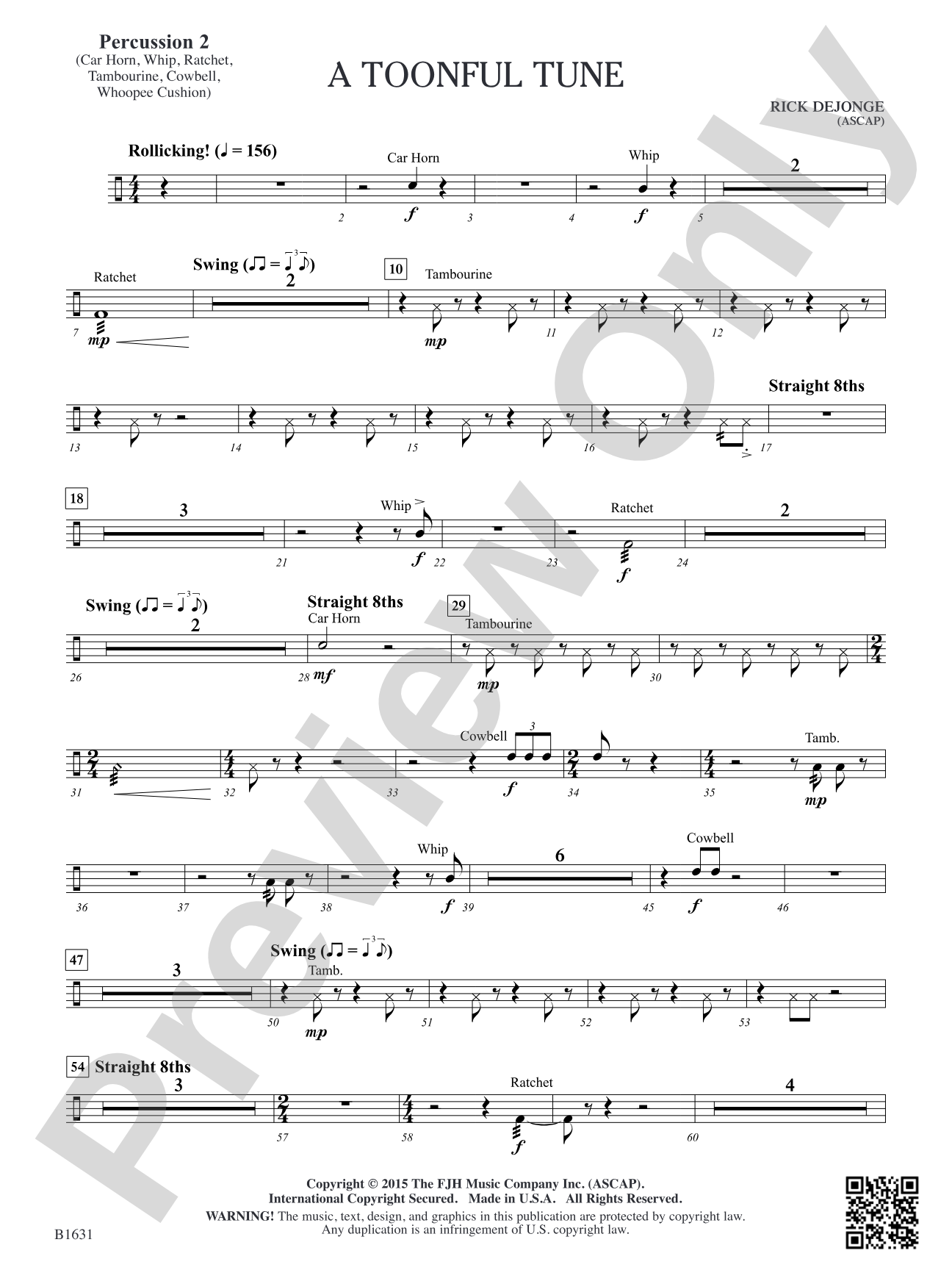 A Toonful Tune: Percussion 2