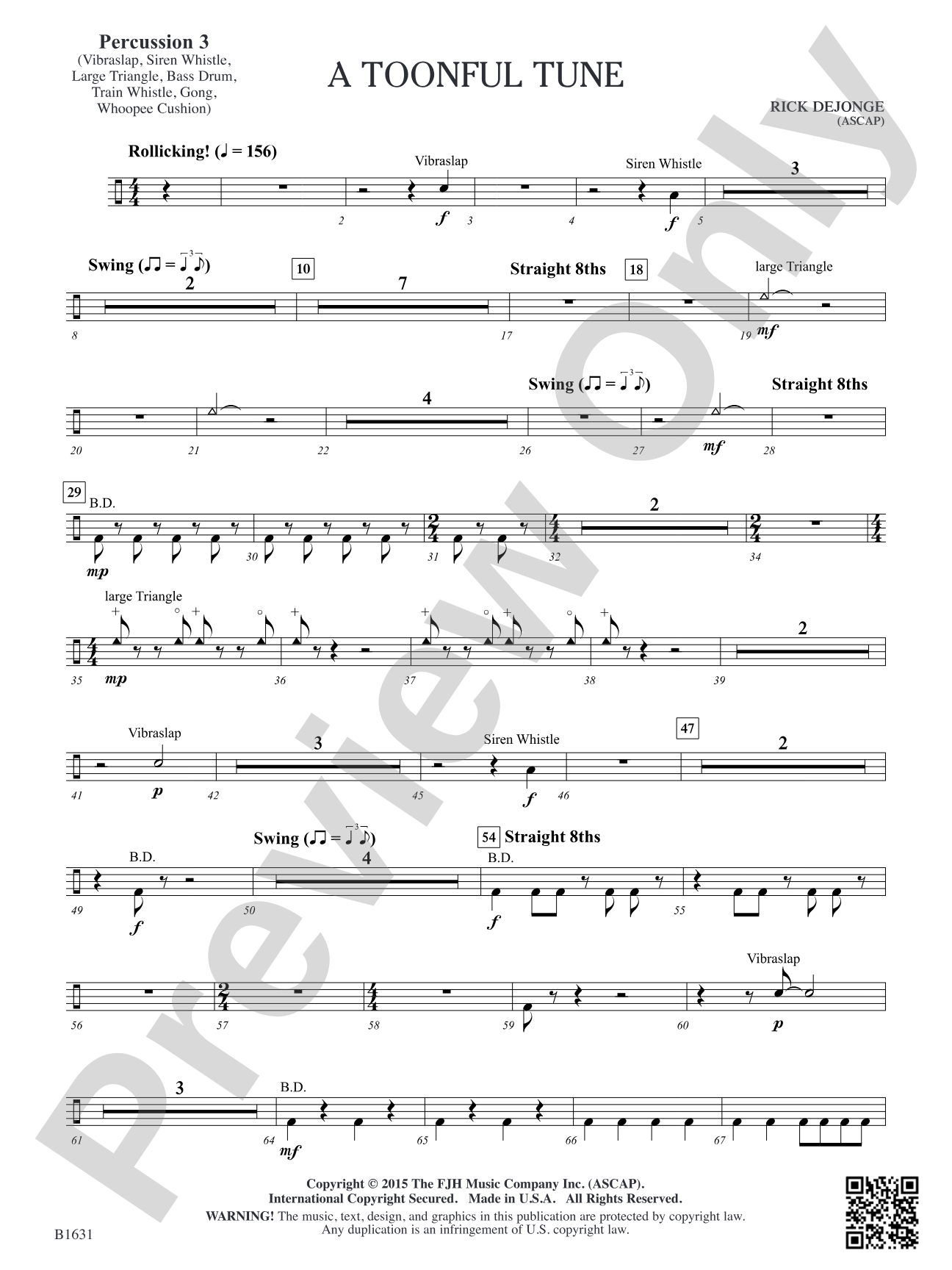 A Toonful Tune: Percussion 3