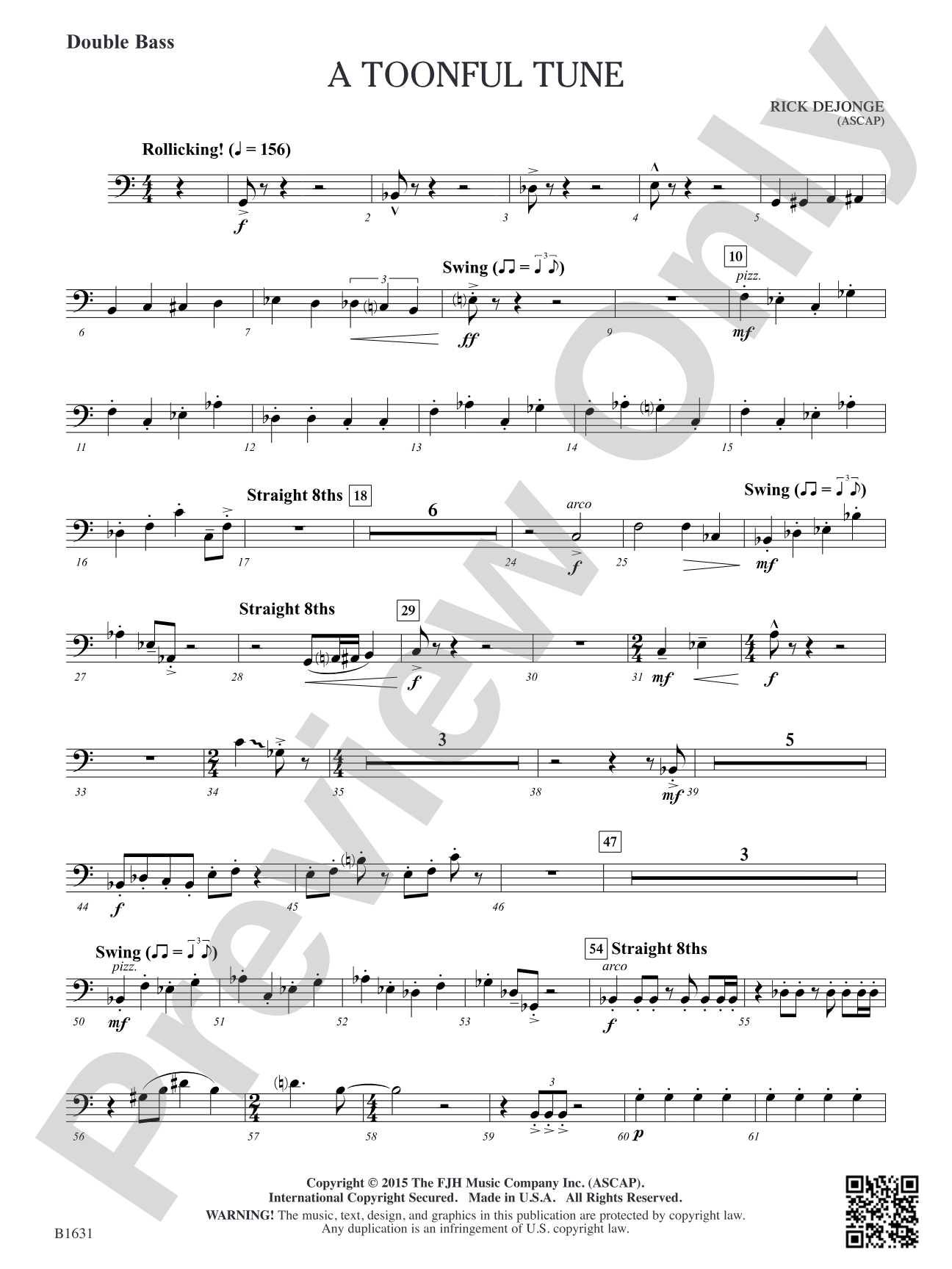 A Toonful Tune: Double Bass