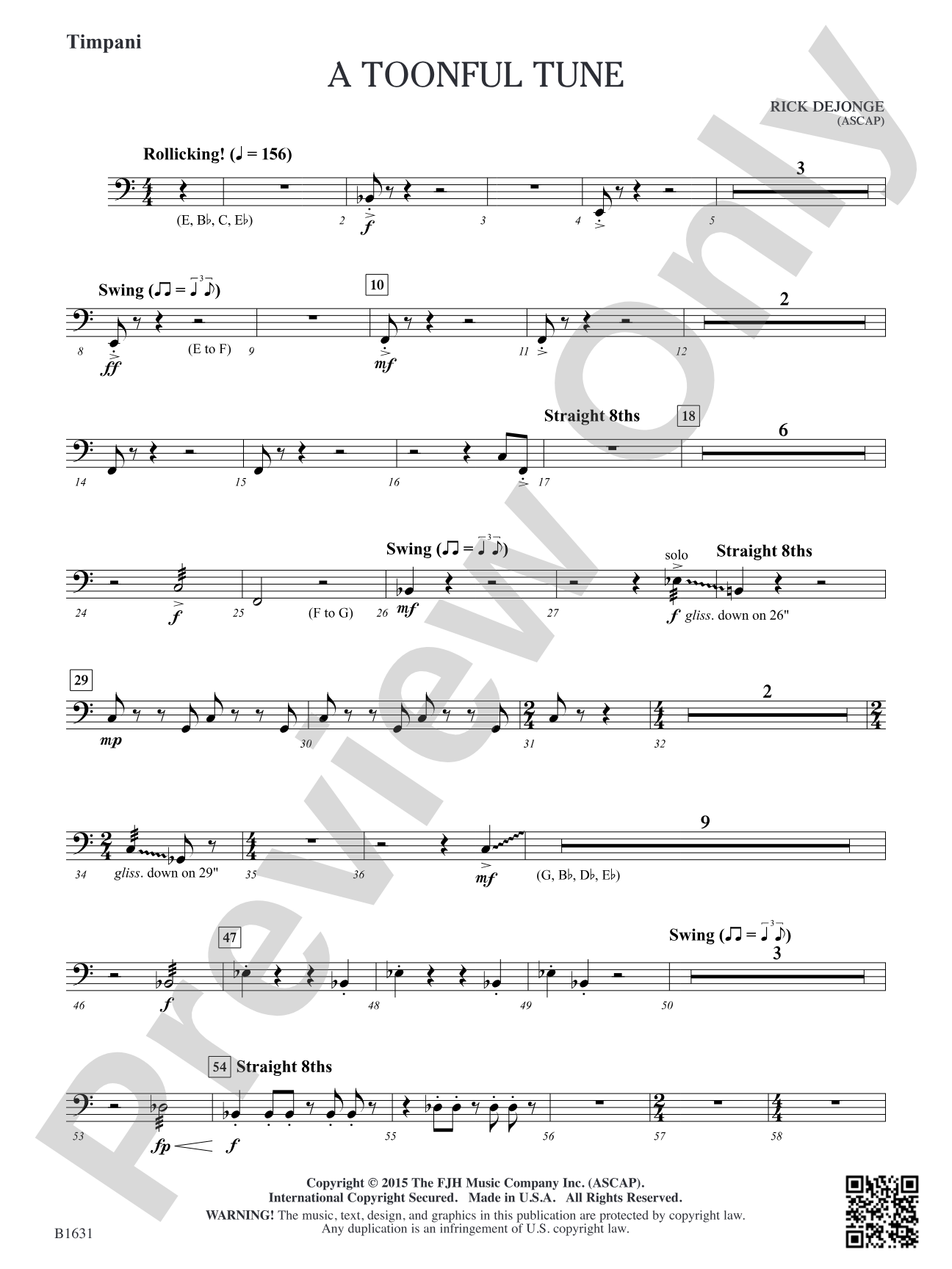 A Toonful Tune: Timpani