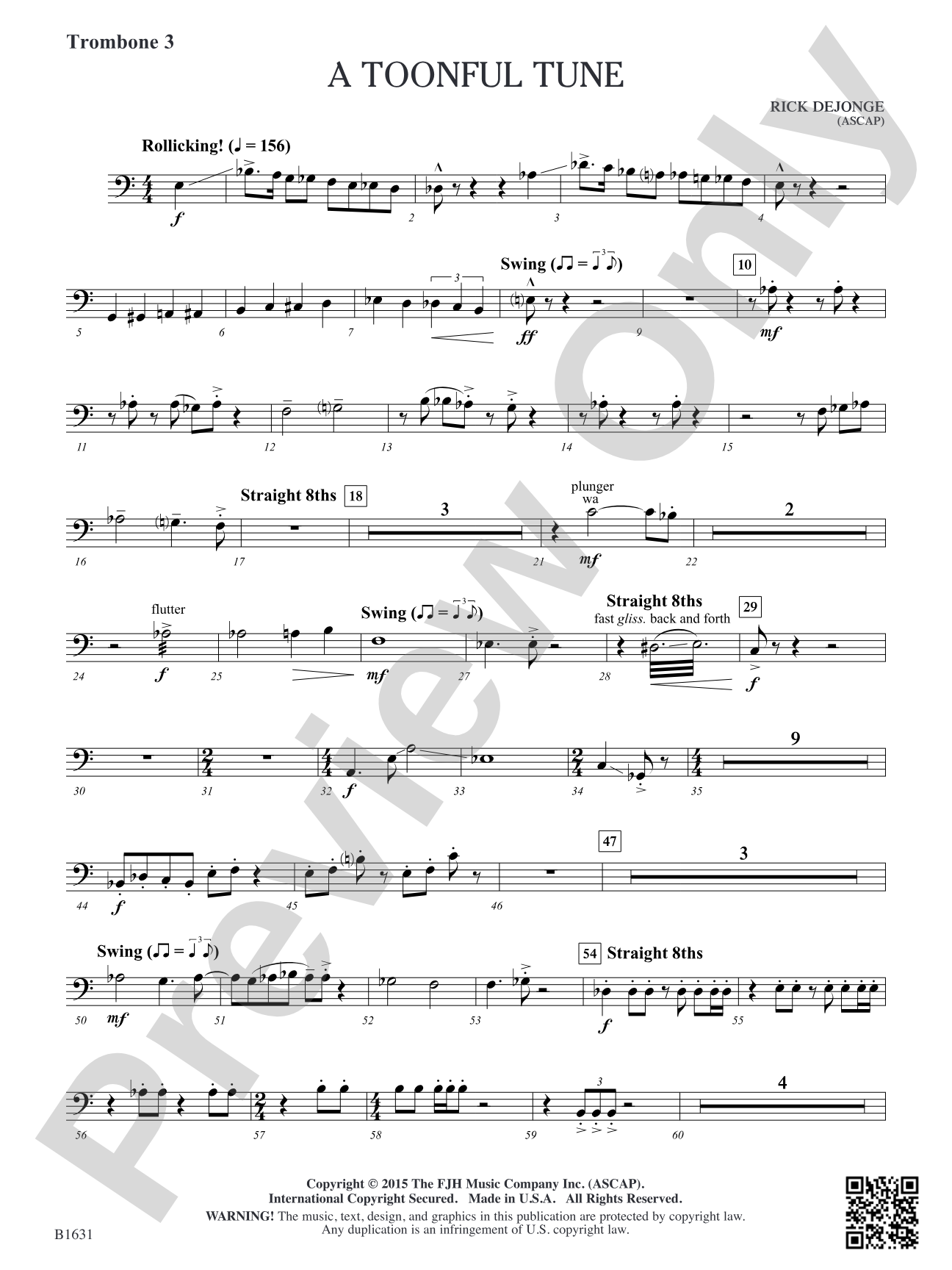 A Toonful Tune: Trombone 3