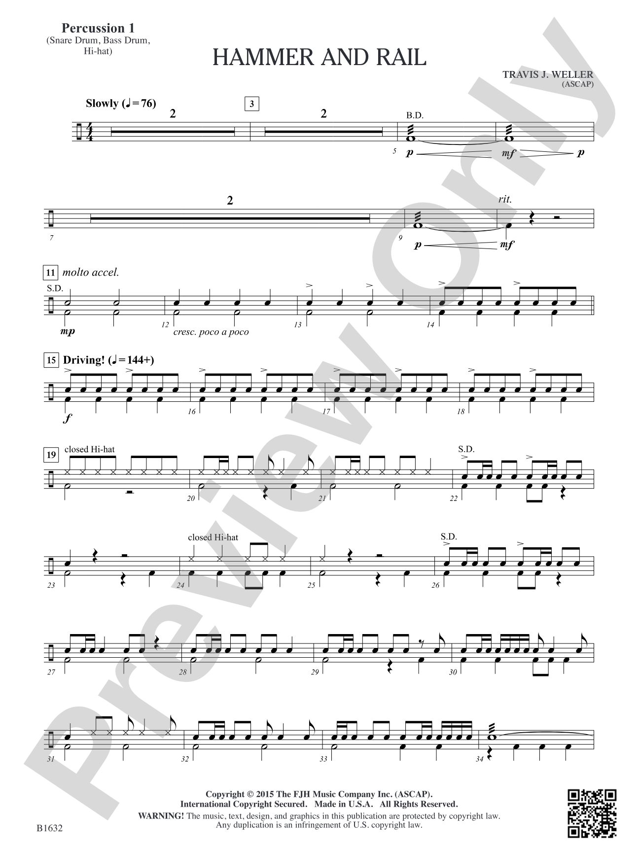 Hammer and Rail: Percussion 1