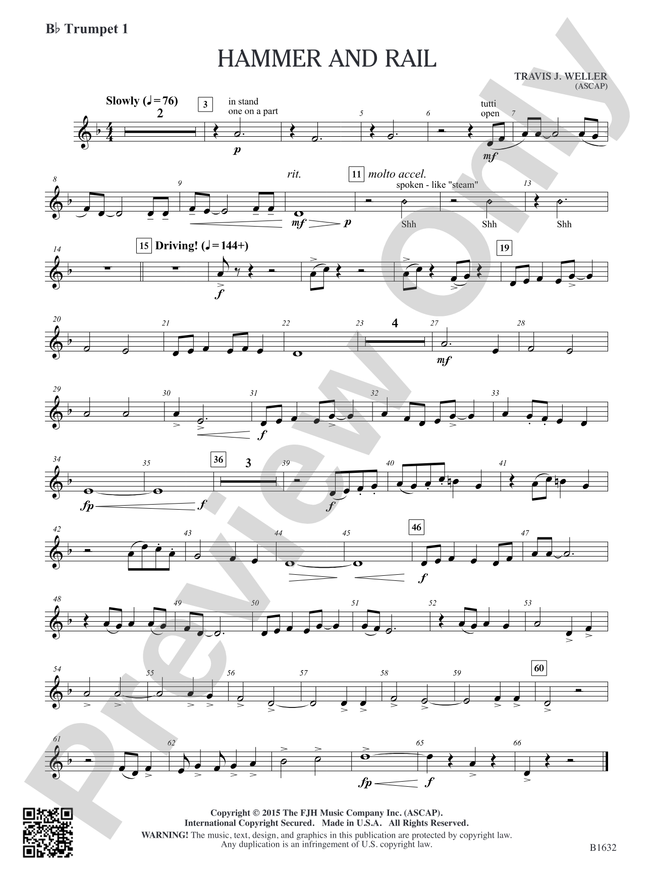Hammer and Rail: B-flat Trumpet 1