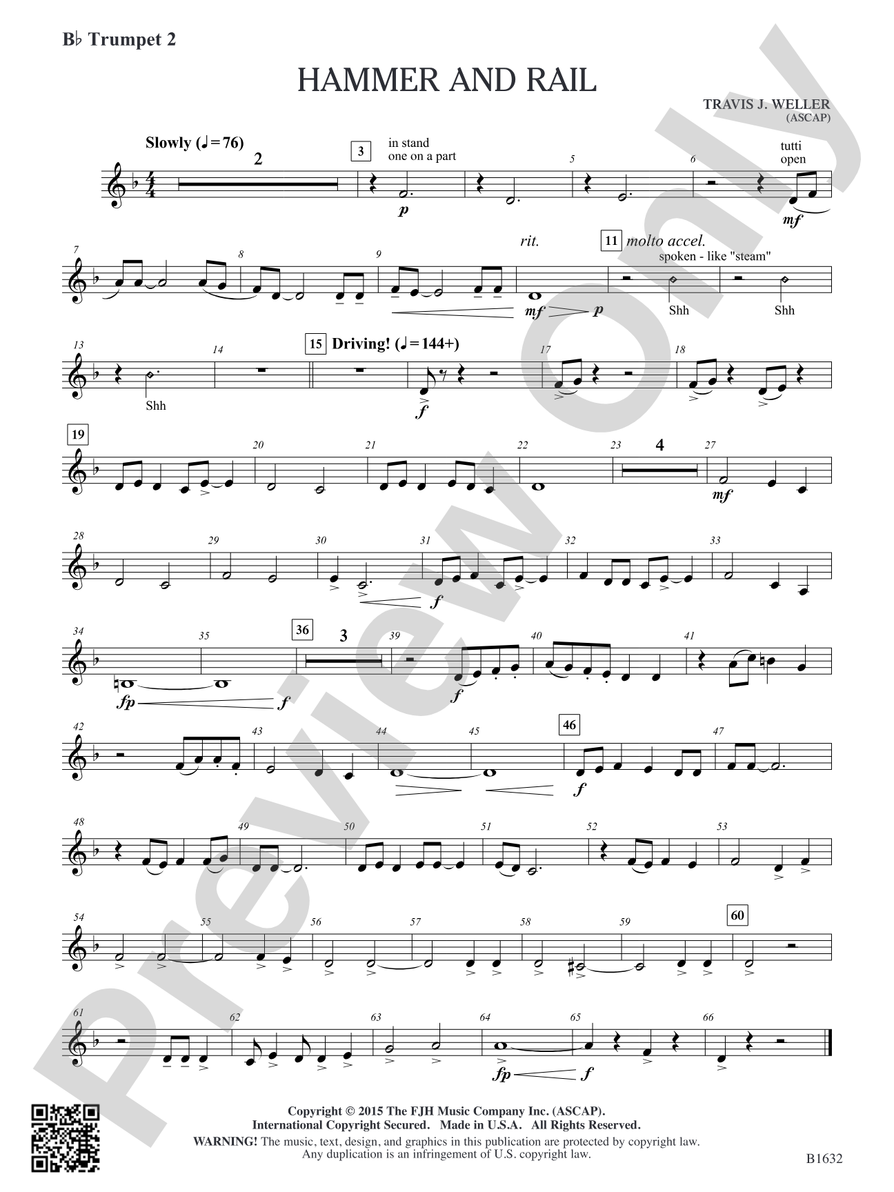 Hammer and Rail: B-flat Trumpet 2
