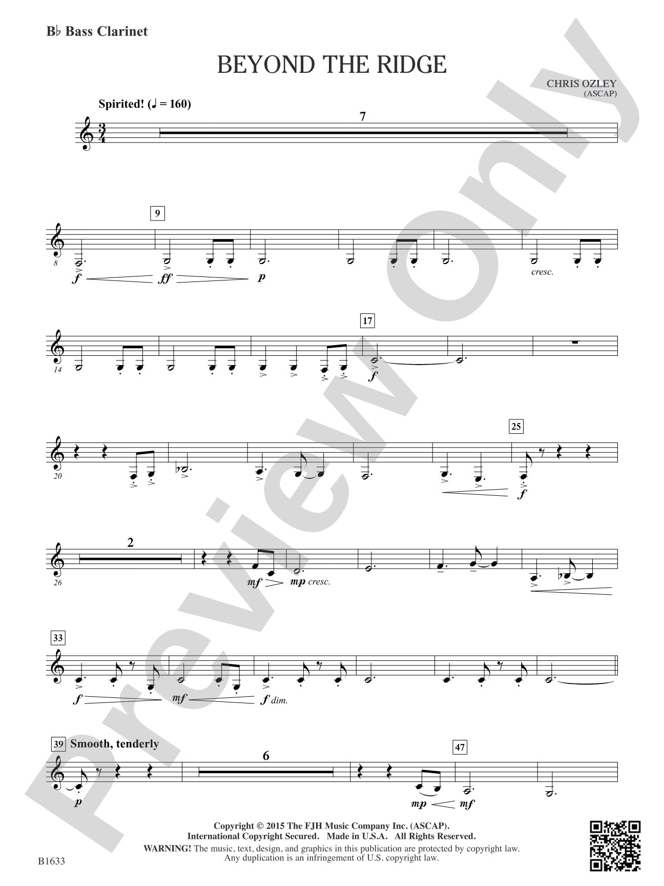 Beyond the Ridge: B-flat Bass Clarinet