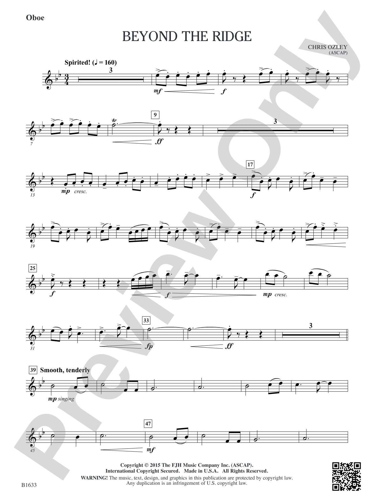 Beyond the Ridge: Oboe