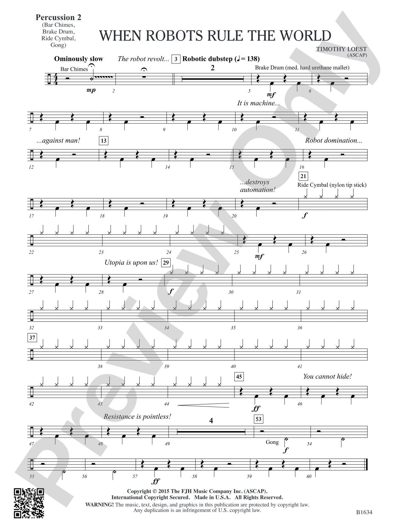 When Robots Rule the World: Percussion 2