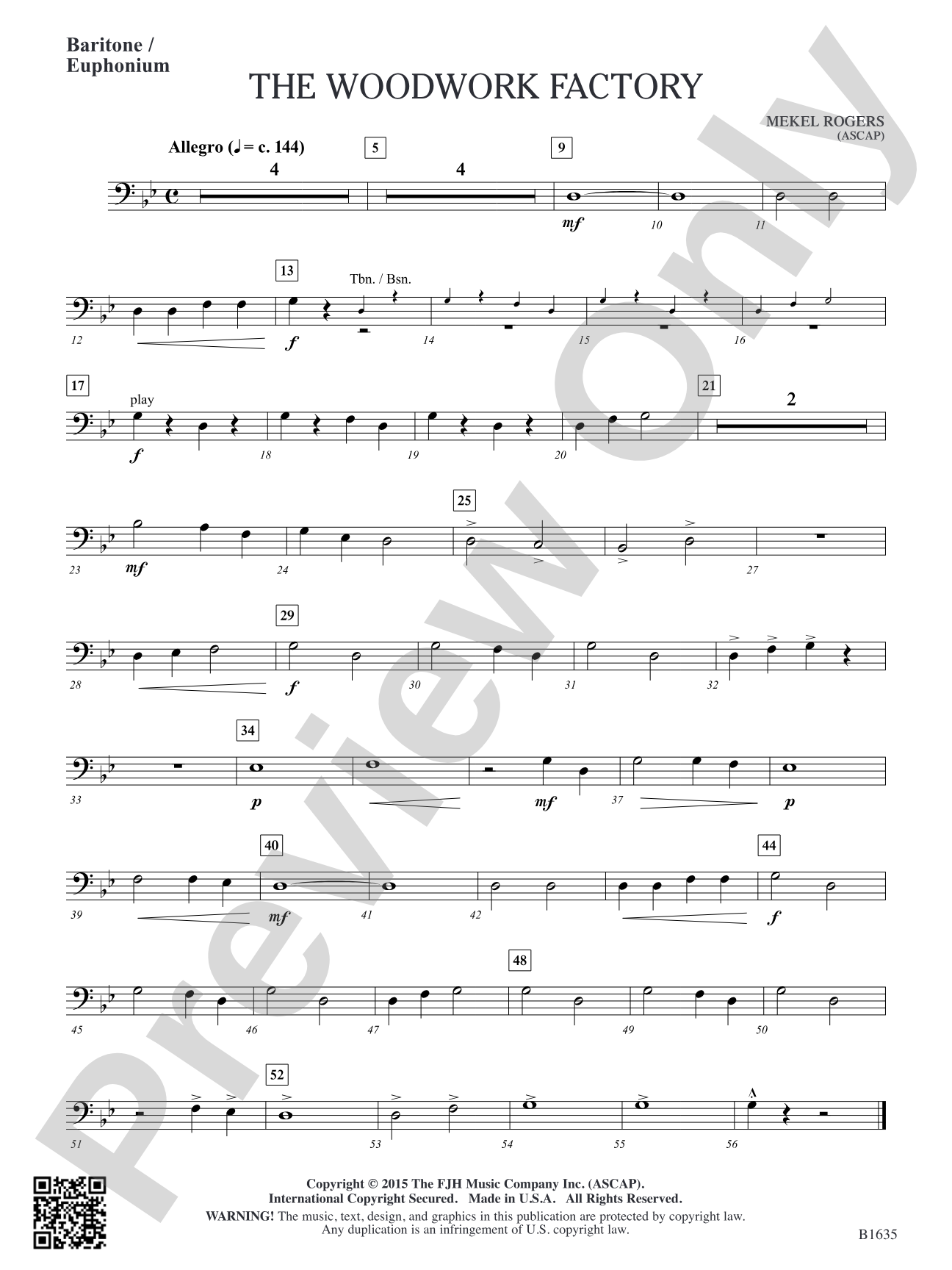 The Woodwork Factory: Baritone / Euphonium