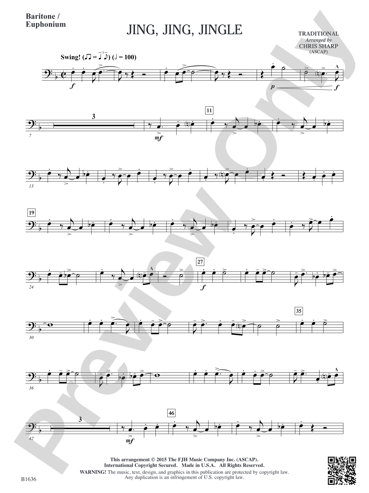 Jing Jing Jingle: Baritone / Euphonium