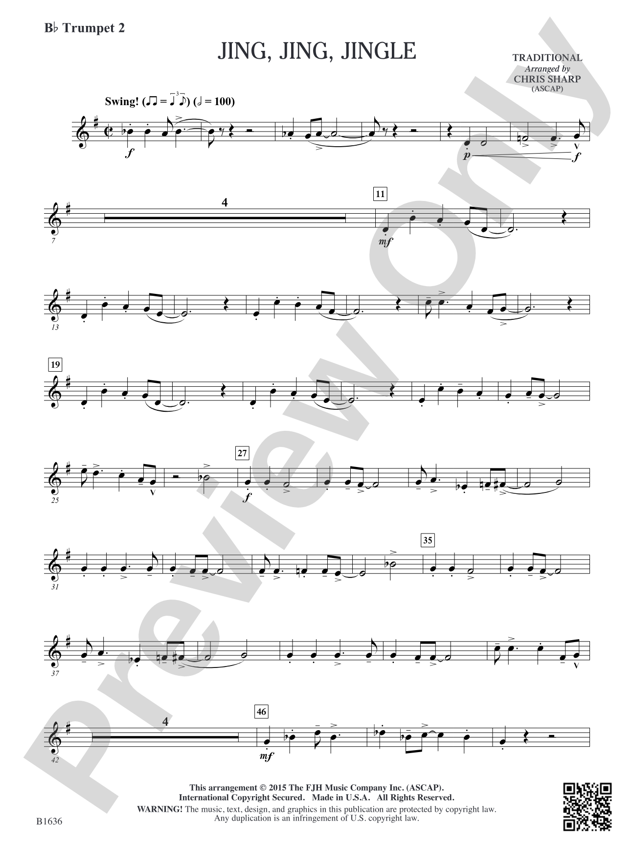 Jing Jing Jingle: B-flat Trumpet 2
