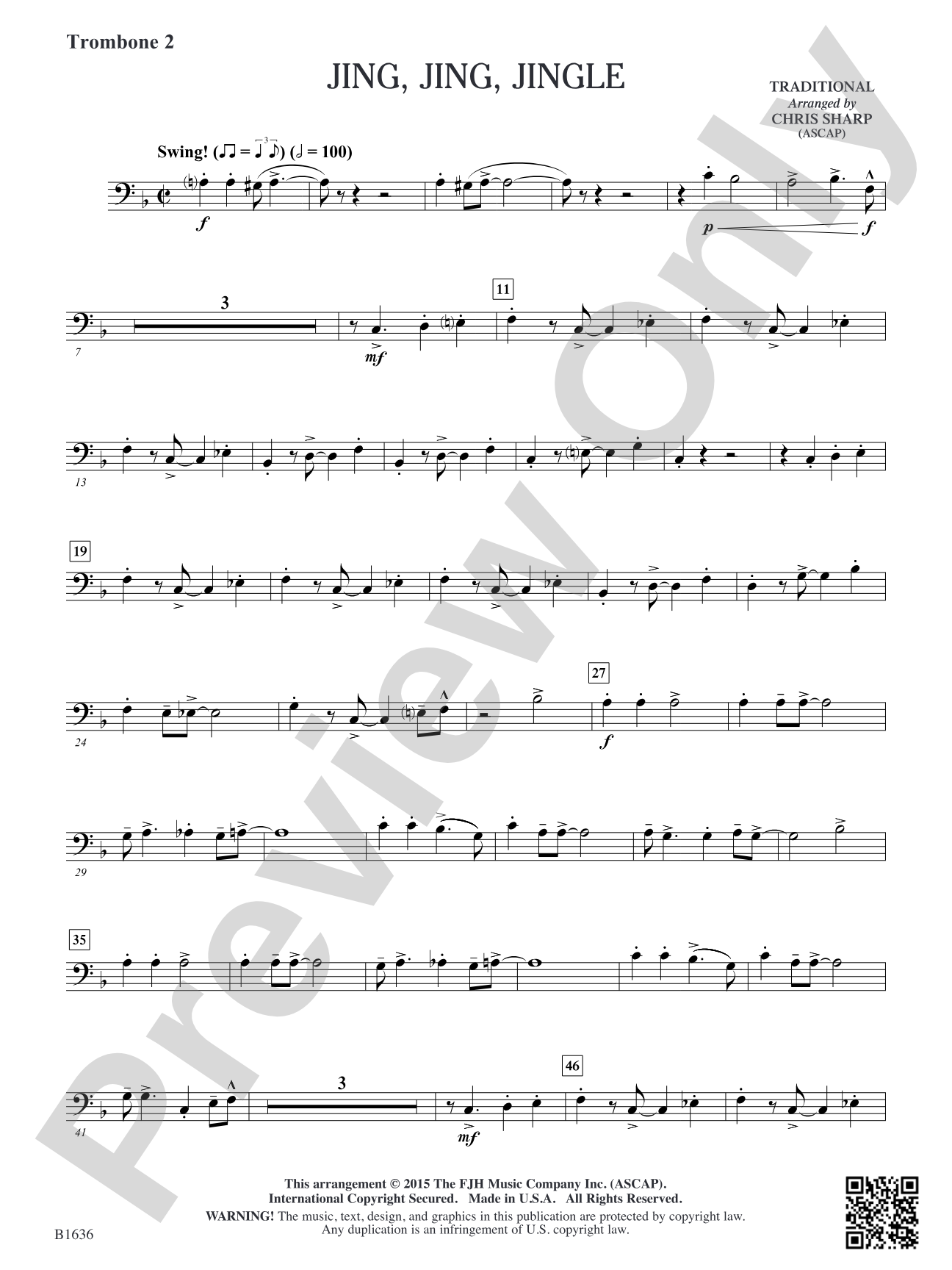 Jing Jing Jingle: Trombone 2