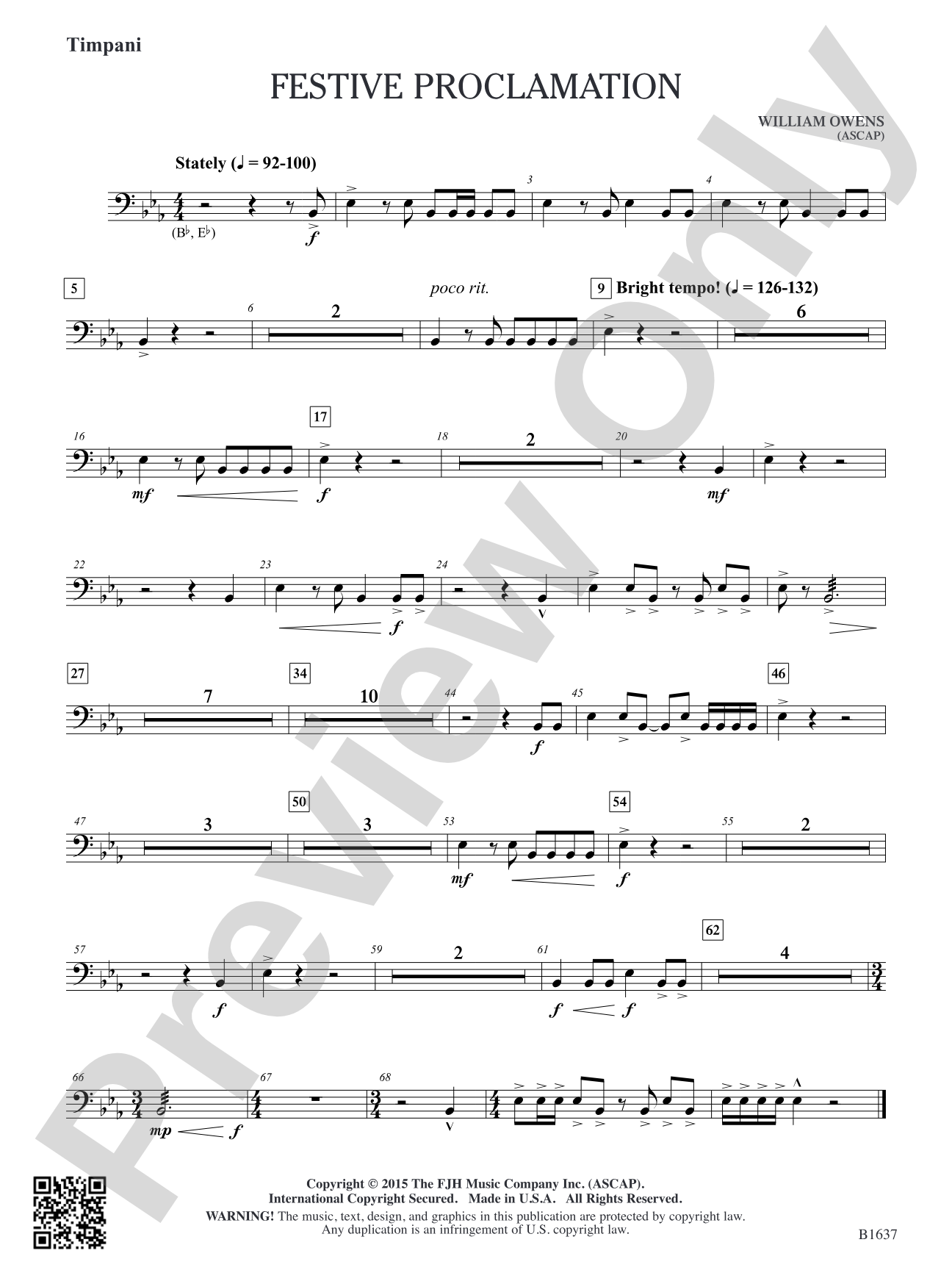Festive Proclamation: Timpani