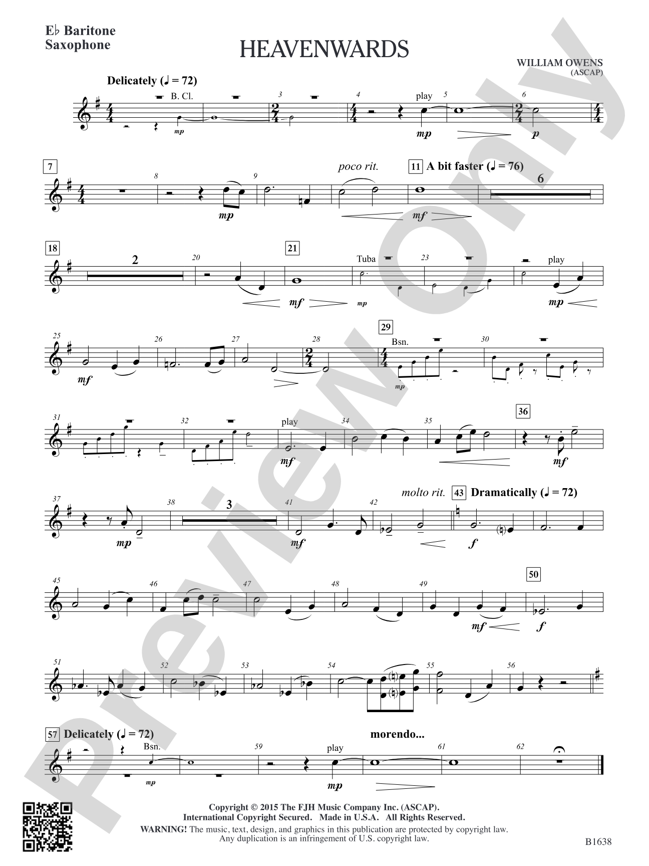 Heavenwards: E-flat Baritone Saxophone
