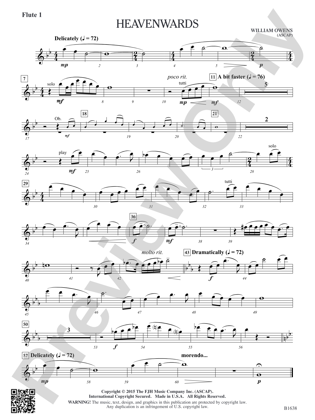 Heavenwards: Flute 1