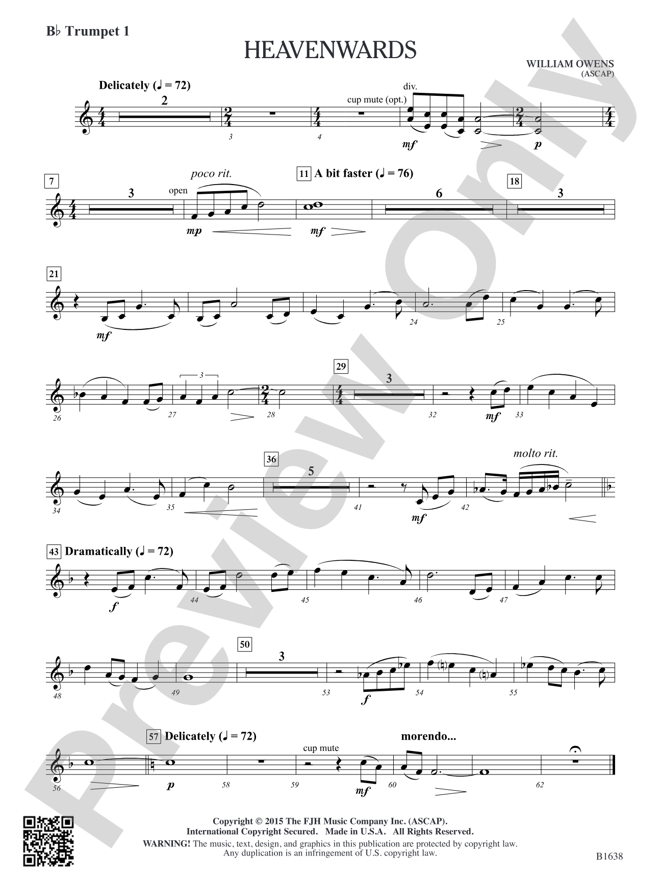 Heavenwards: B-flat Trumpet 1