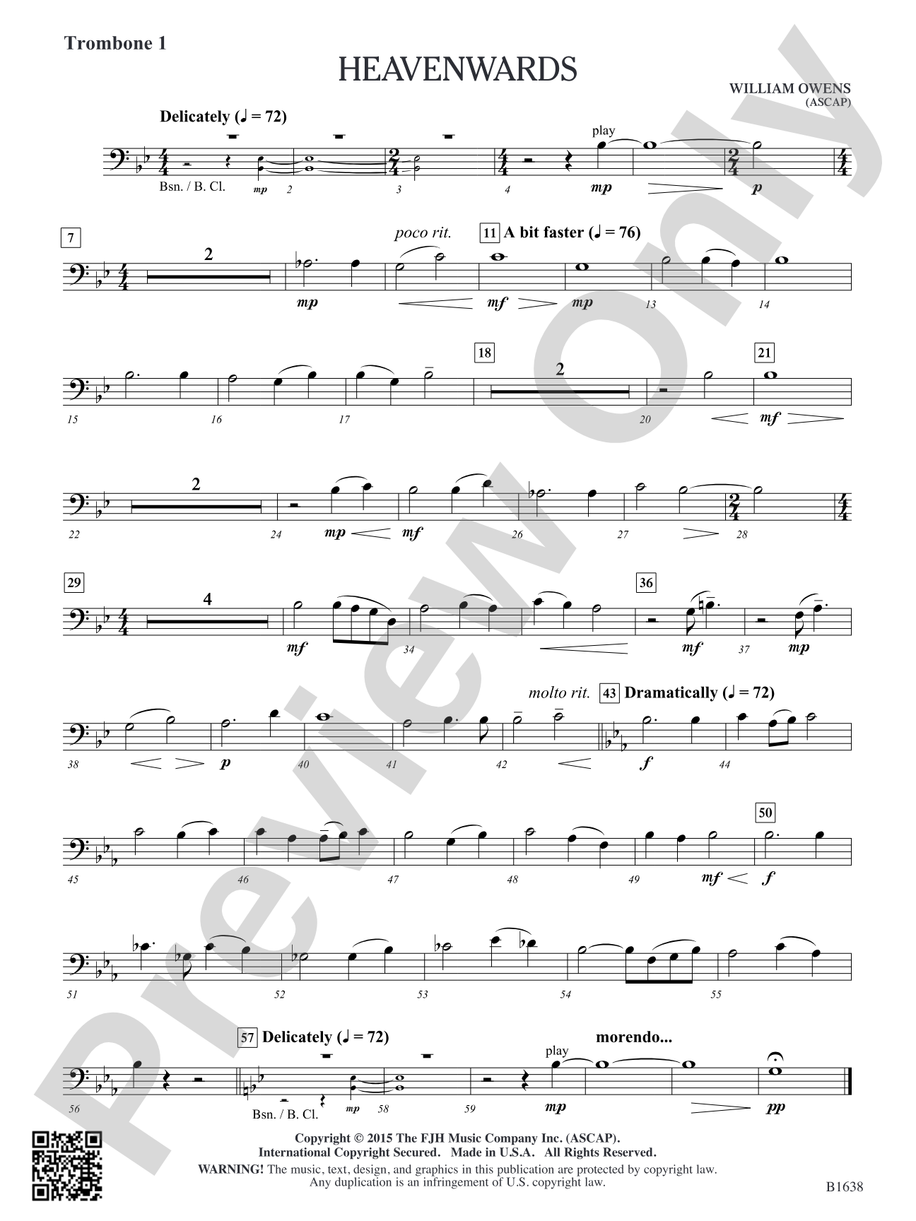 Heavenwards: Trombone 1