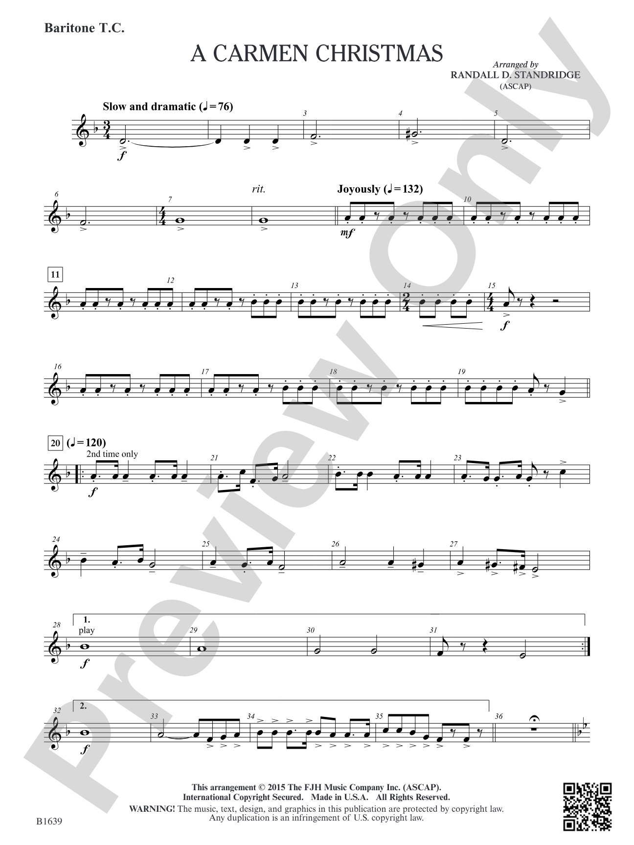 A Carmen Christmas: Baritone T.C.