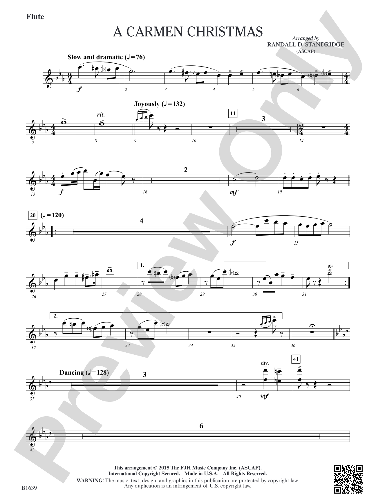 A Carmen Christmas: Flute